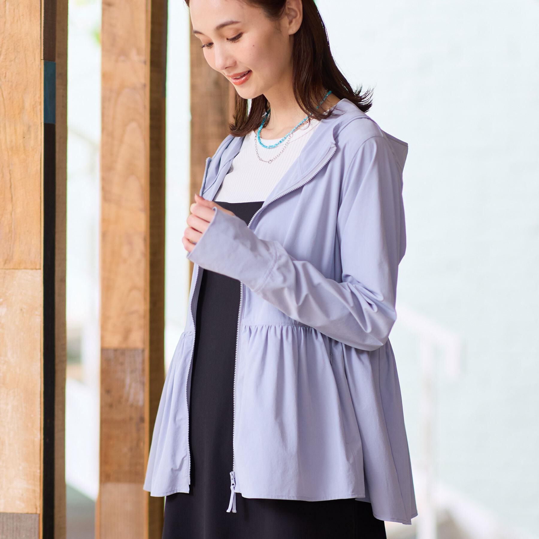 Reflect「【UVカット／接触冷感】ラッシュガードパーカー」|ブルゾン・スタジャン|