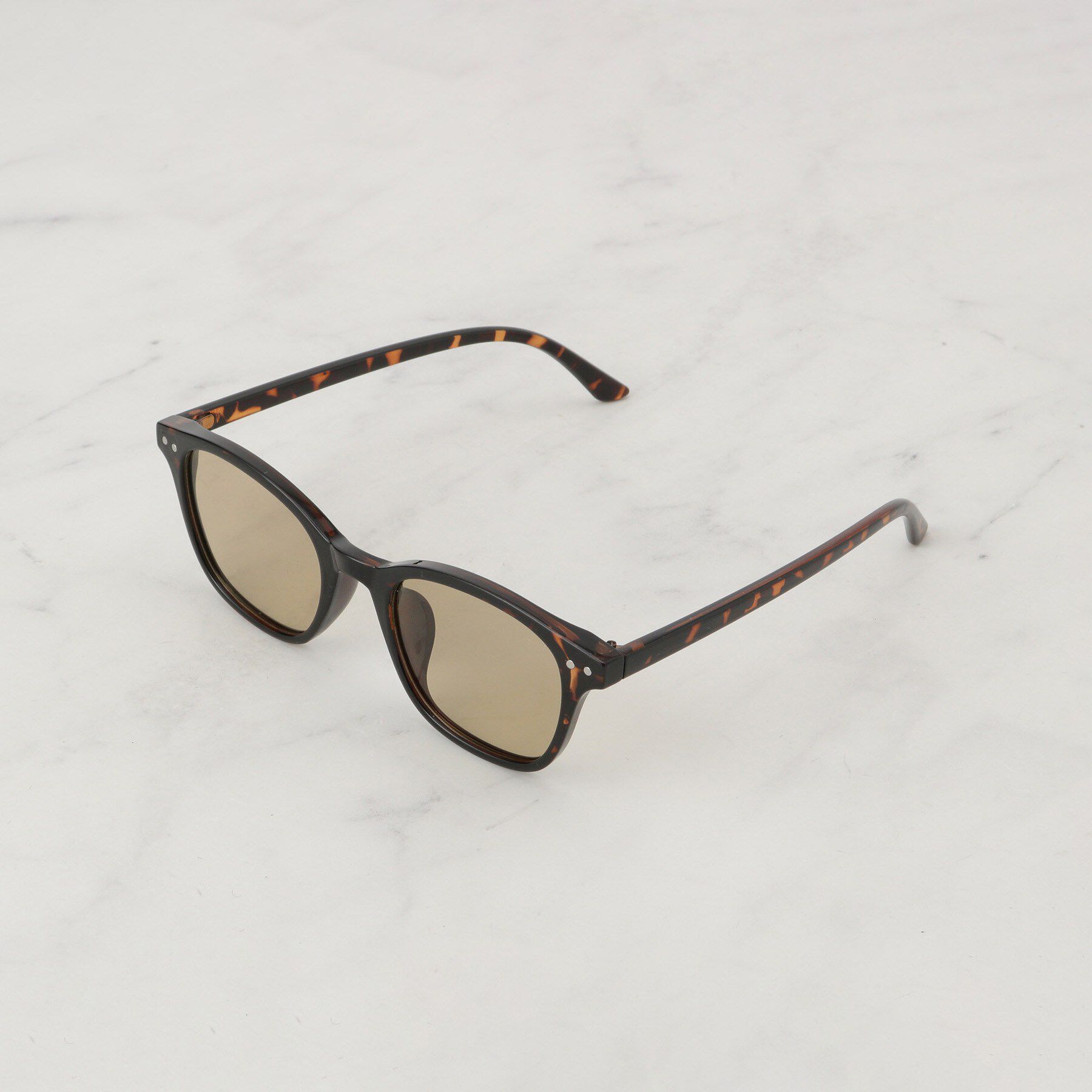 Reflect「【偏光／調光レンズ】ウェリントン型サングラス」|メガネ|ブラウン(043)