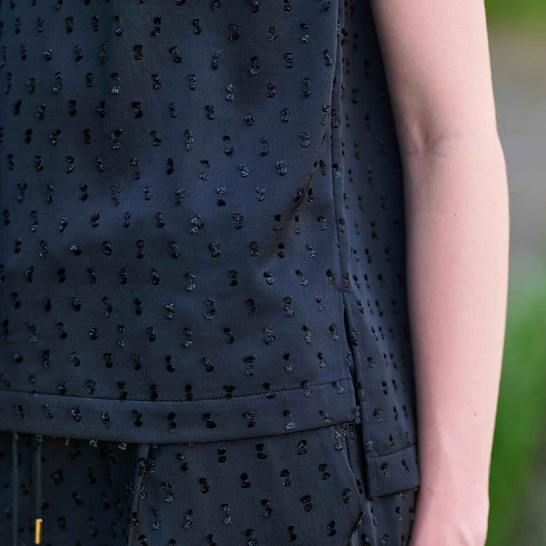 DRESSTERIOR「【セットアップ可/イージーケア】ドビーサテンフレンチスリーブブラウス」|シャツ・ブラウス|