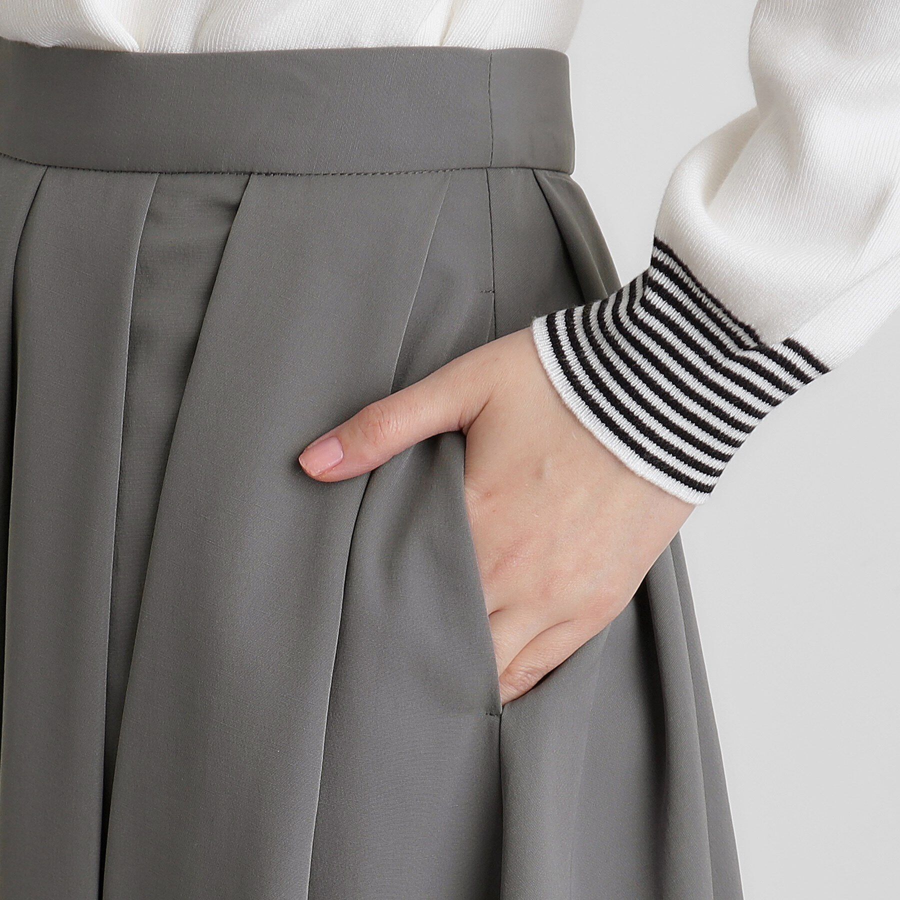 grove「イレギュラータックフレアスカート」|スカート|