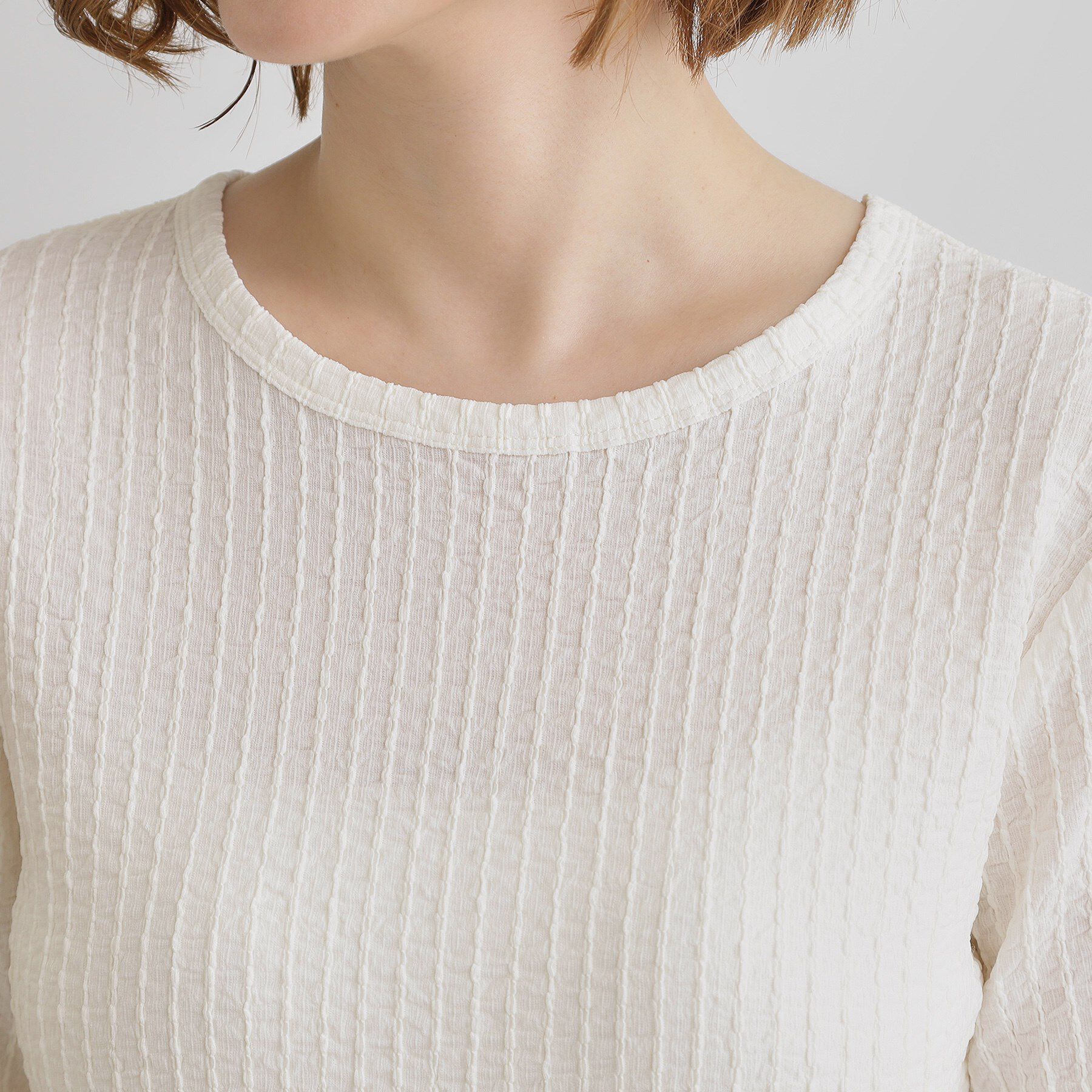 grove「ジャカードハーフスリーブプルオーバー」|Tシャツ・カットソー|