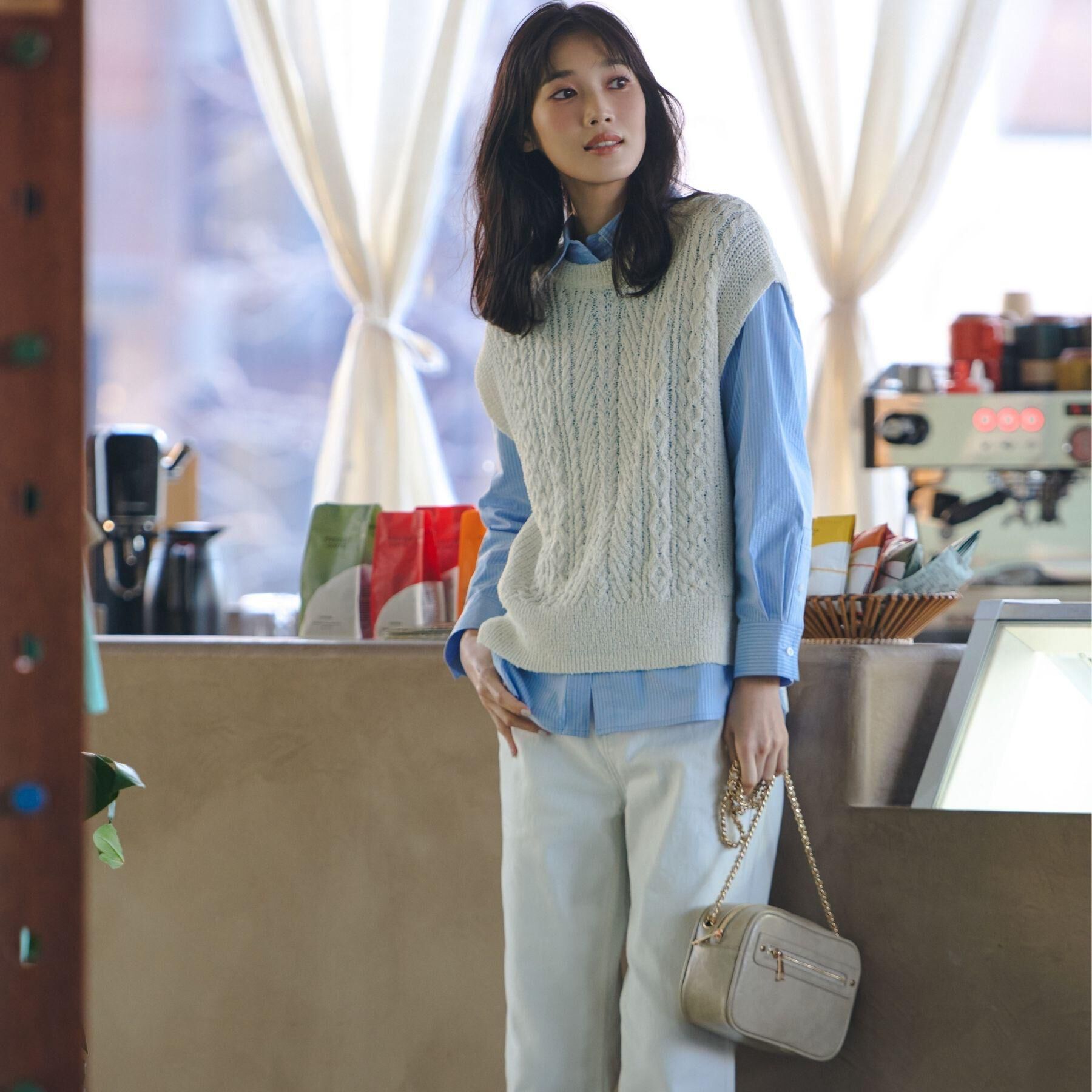 grove「スクエアZipポケチェーンショルダー」|ショルダー・メッセンジャー|