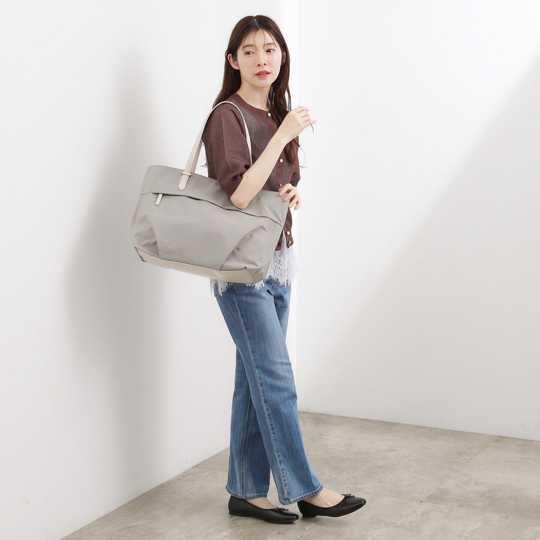 grove「【撥水】軽量機能ビッグトート【旅行にも◎】」|トートバッグ|