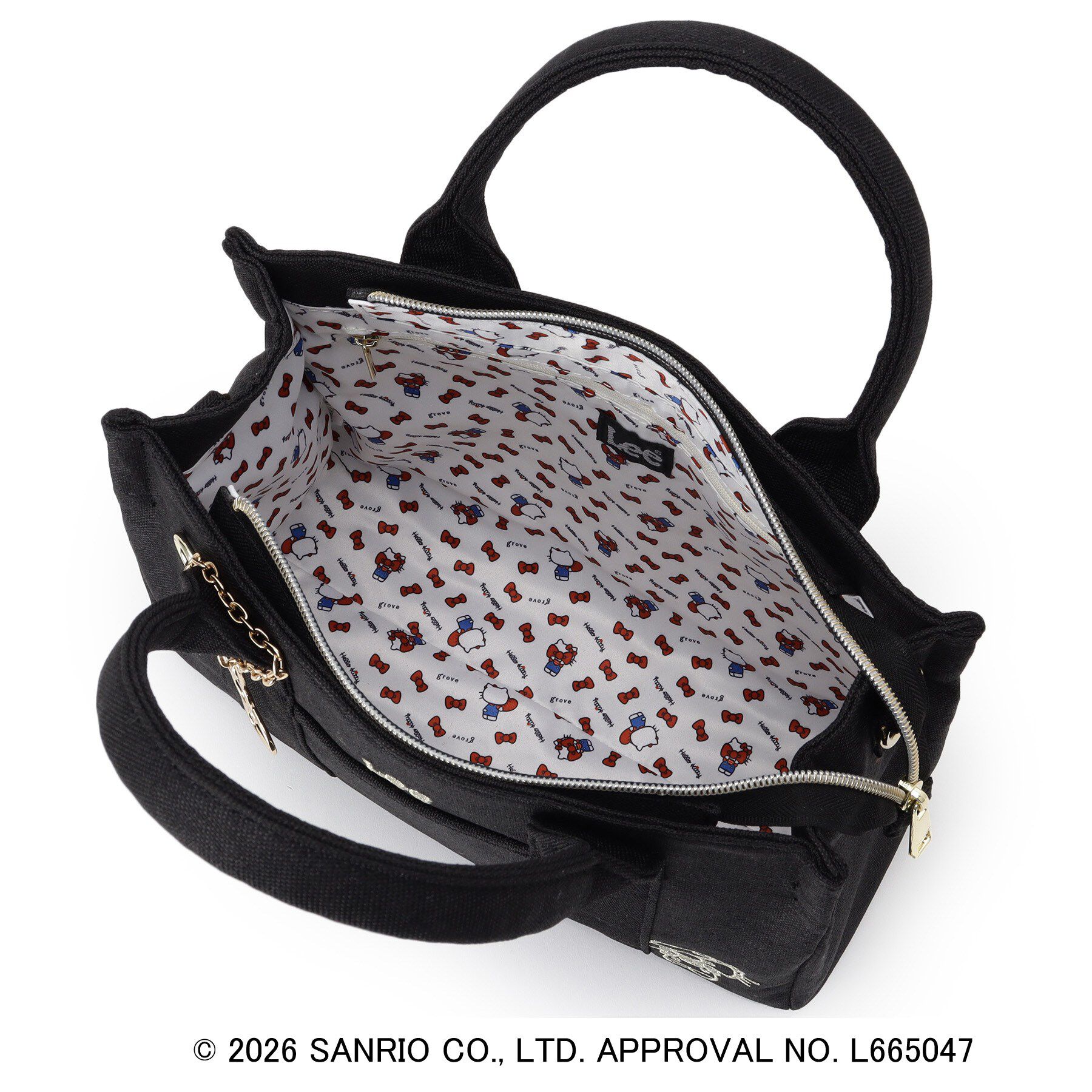 grove「【ハローキティ】Leeスクエア2WAYトート」|トートバッグ|