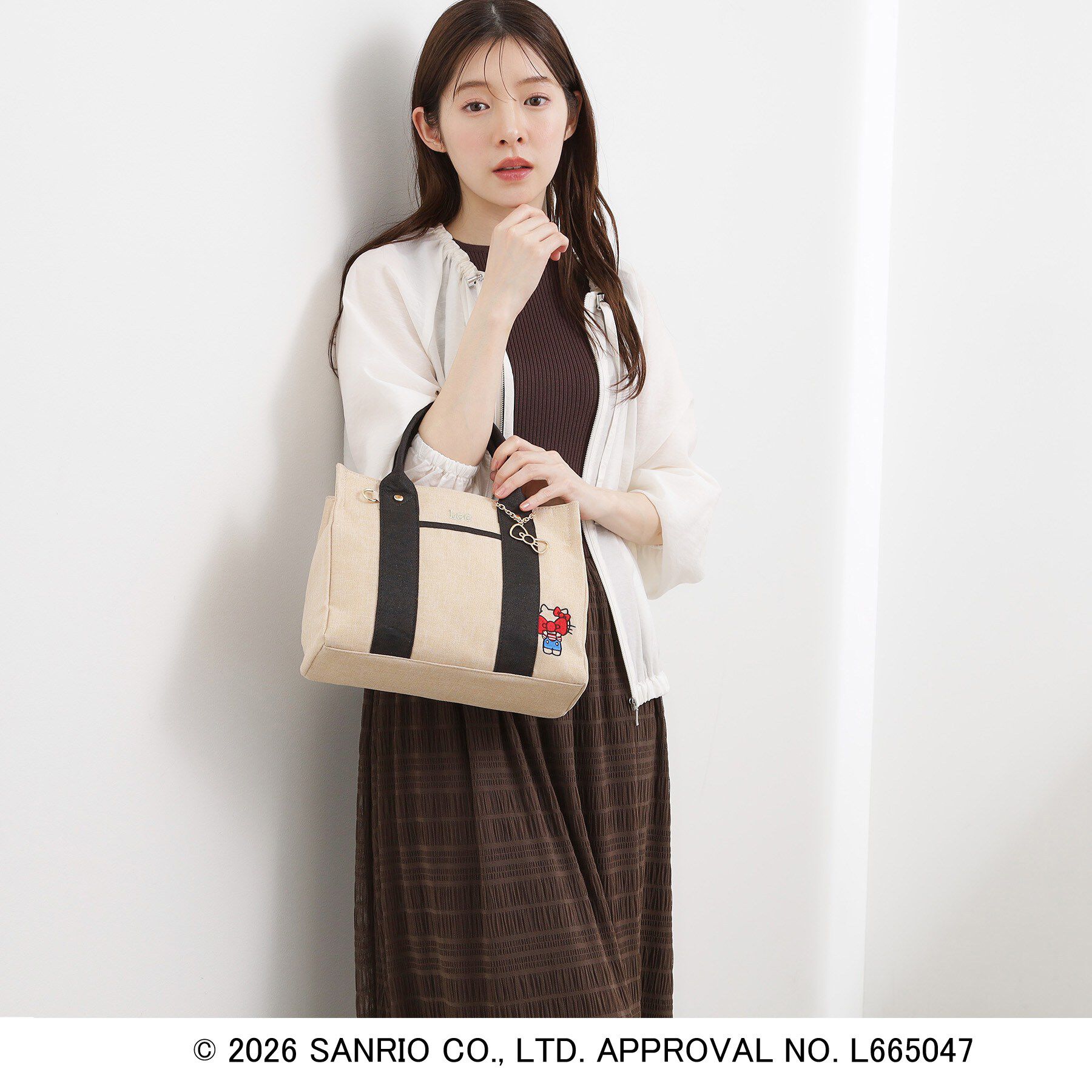 grove「【ハローキティ】Leeスクエア2WAYトート」|トートバッグ|