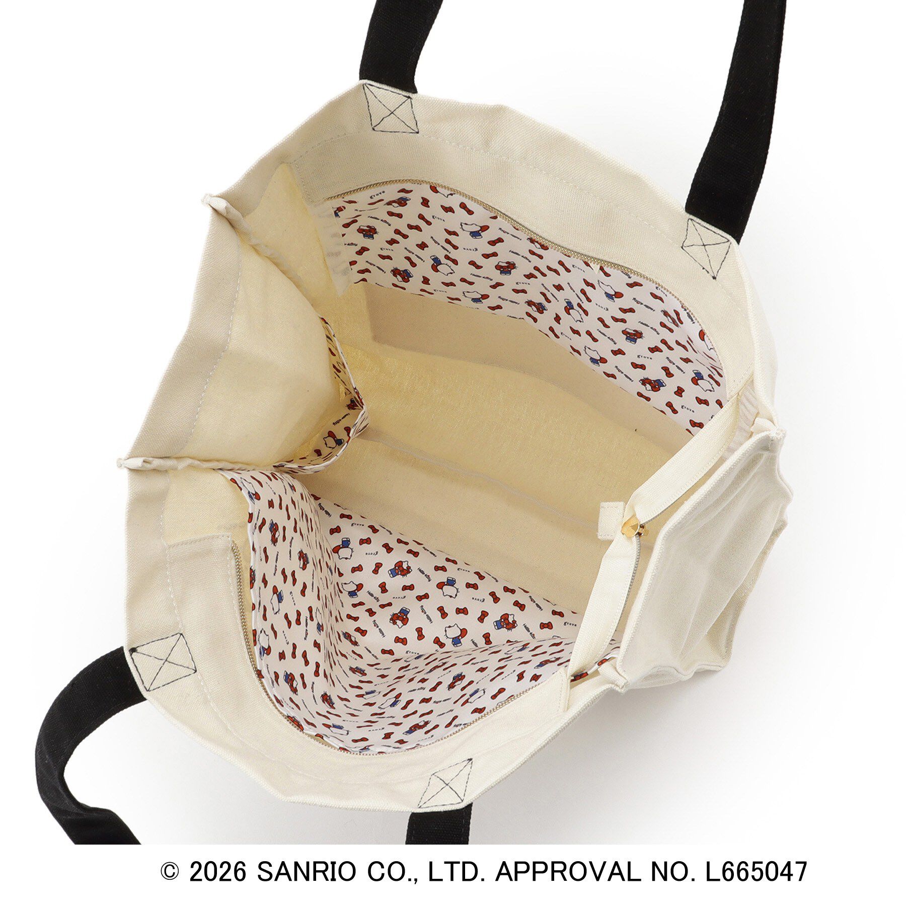 grove「【ハローキティ】バンダナプリント多機能トート」|トートバッグ|