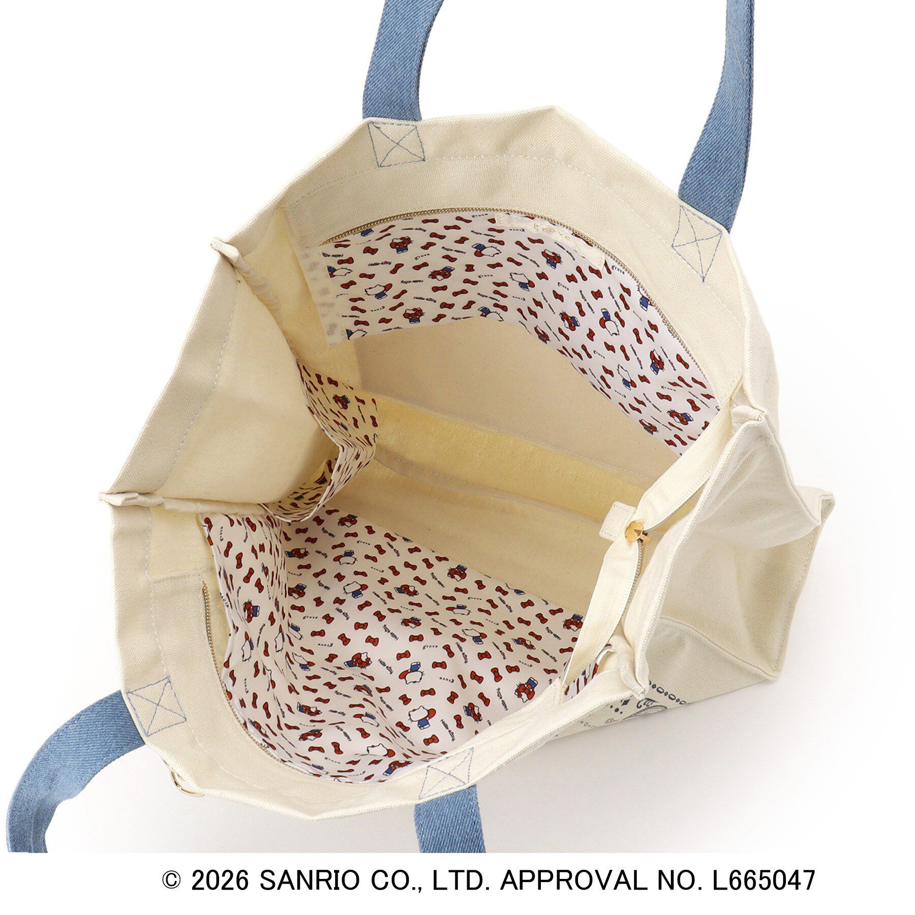 grove「【ハローキティ】バンダナプリント多機能トート」|トートバッグ|