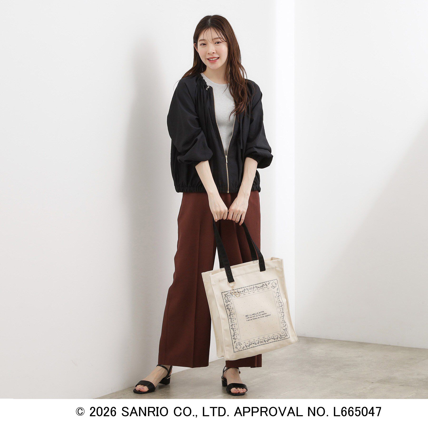 grove「【ハローキティ】バンダナプリント多機能トート」|トートバッグ|