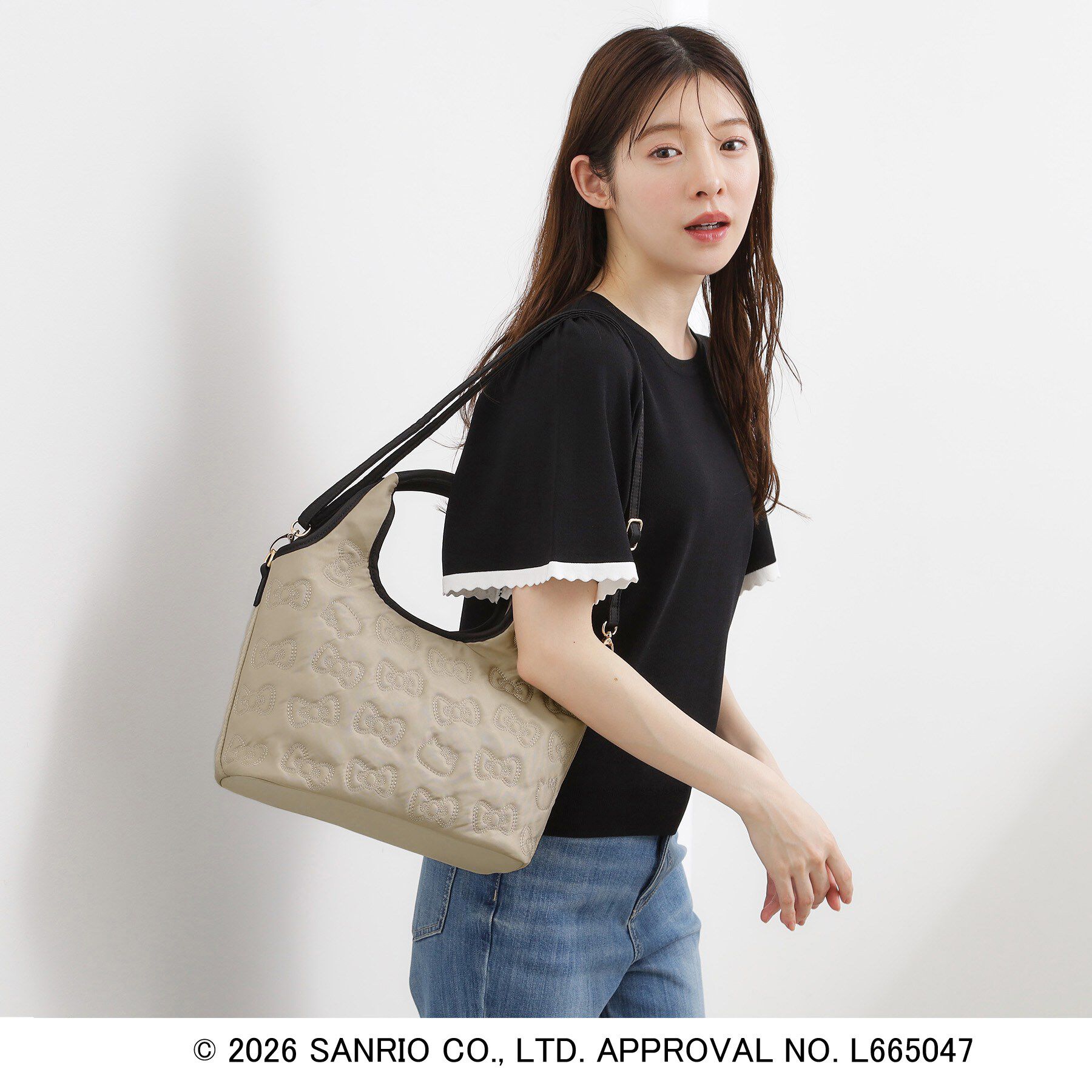 grove「【ハローキティ】撥水キルトクリテトート」|トートバッグ|