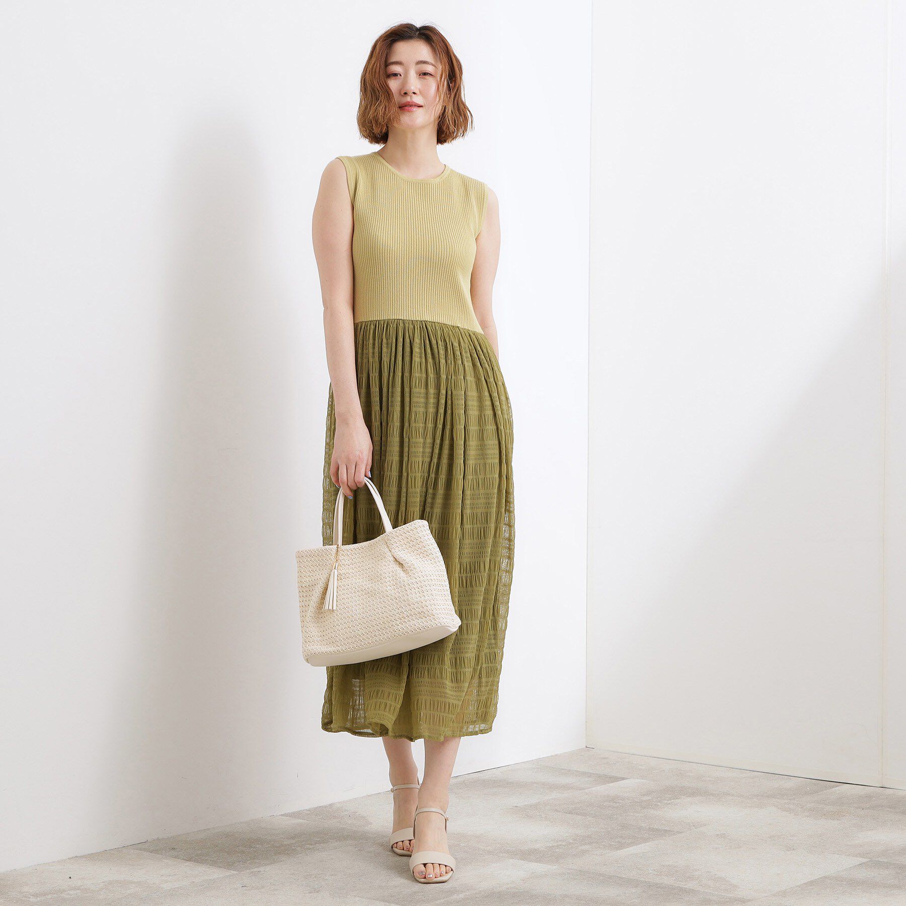 grove「タックタッセルPP2WAYトート」|トートバッグ|