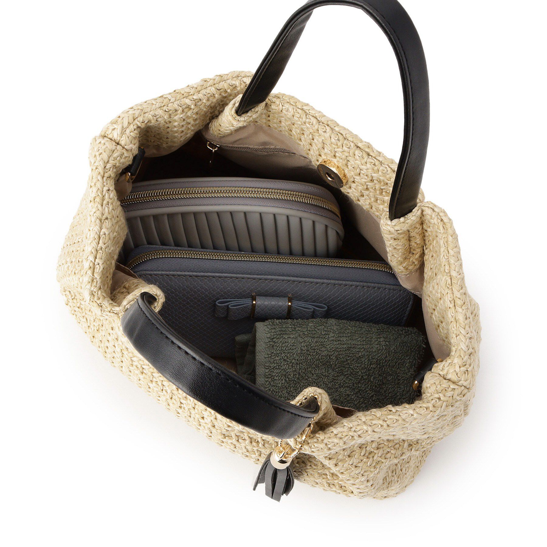 grove「タックタッセルPP2WAYトート」|トートバッグ|