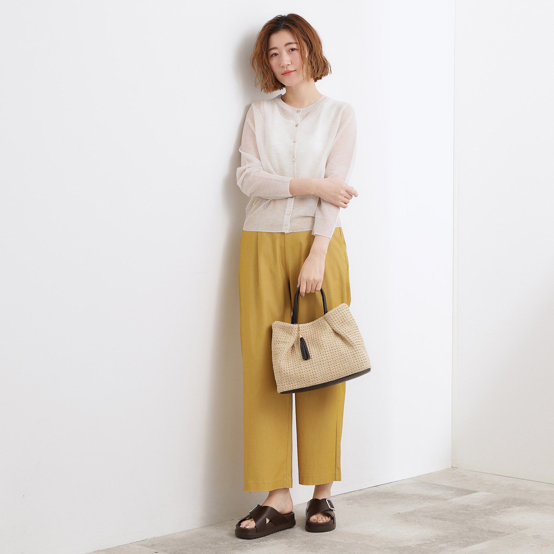 grove「タックタッセルPP2WAYトート」|トートバッグ|