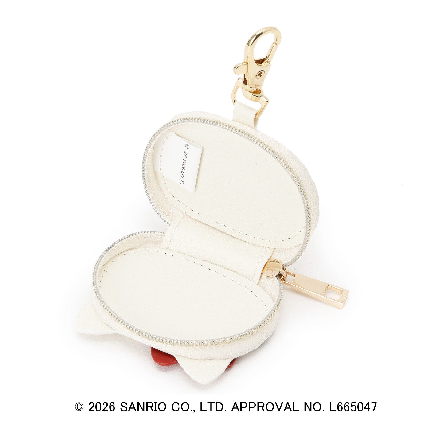 grove「【ハローキティ】フェイスチャームポーチ」|ポーチ|