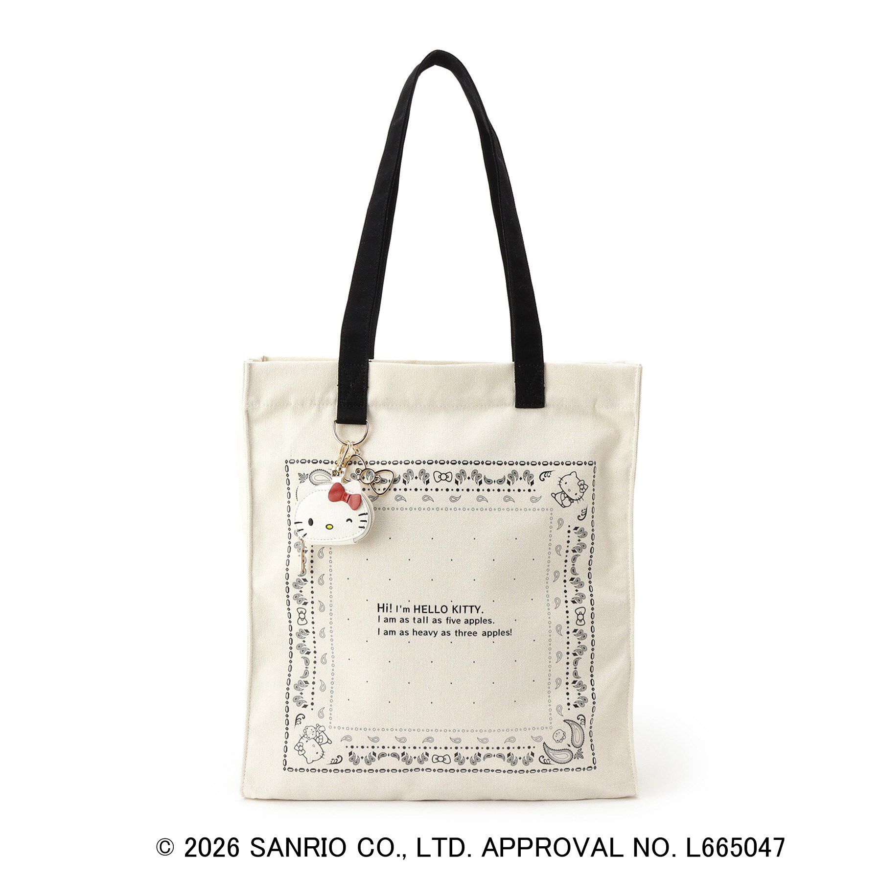 grove「【ハローキティ】フェイスチャームポーチ」|ポーチ|