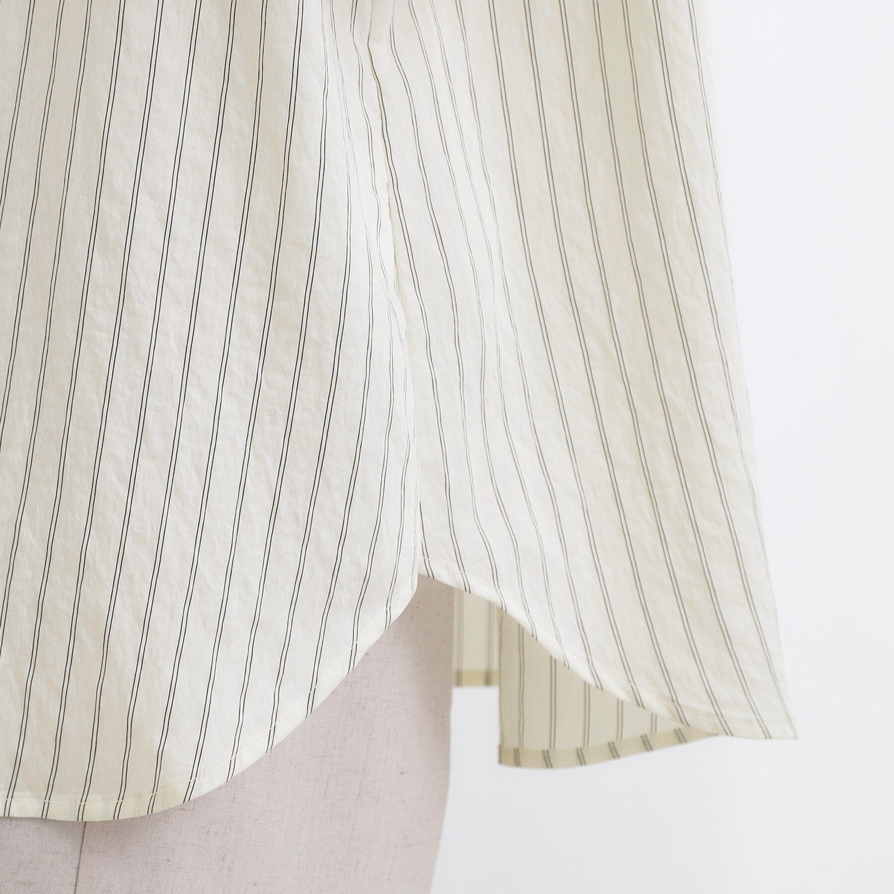 grove「ストライプ フーディシャツ」|シャツ・ブラウス|