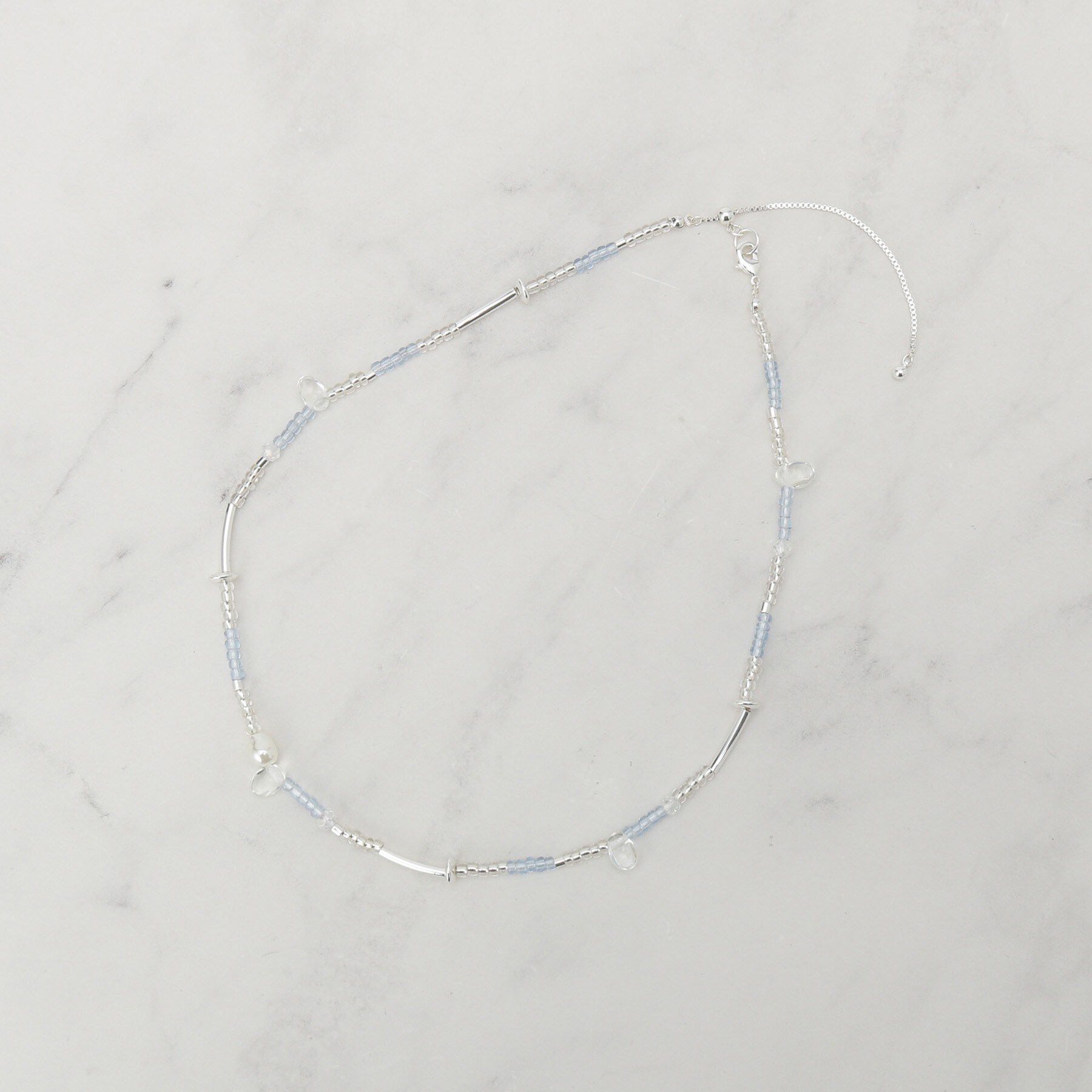 grove「ランダムビーズショートネックレス」|ネックレス|