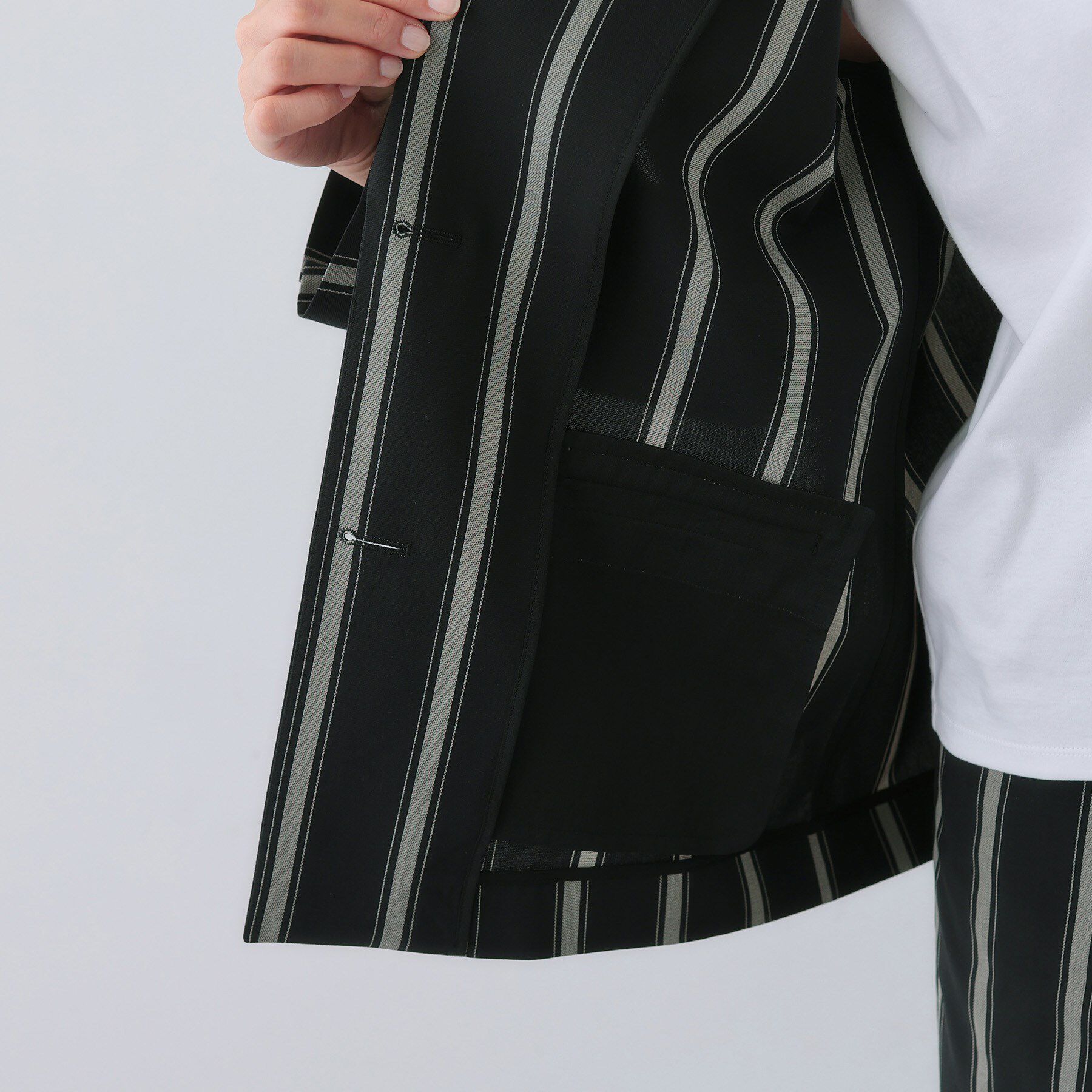 INDIVI「【日本製／SETUP可能】コットン混カーディガンライクジャケット」|スーツ|