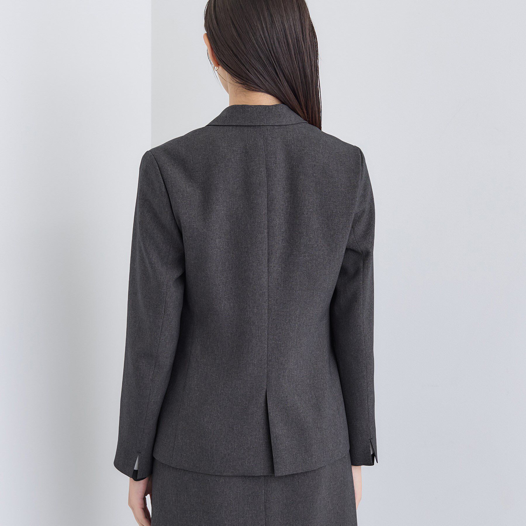 INDIVI「【洗える／通勤／スーツ】メランジストレッチ テーラージャケット」|スーツ|