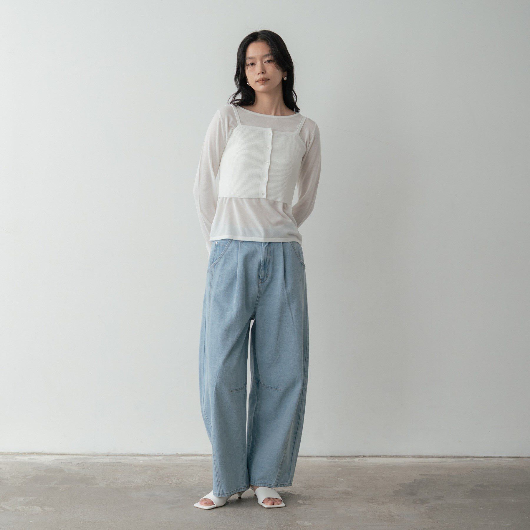 GALLEST「ビスチェレイヤードニット」|ニット・セーター|