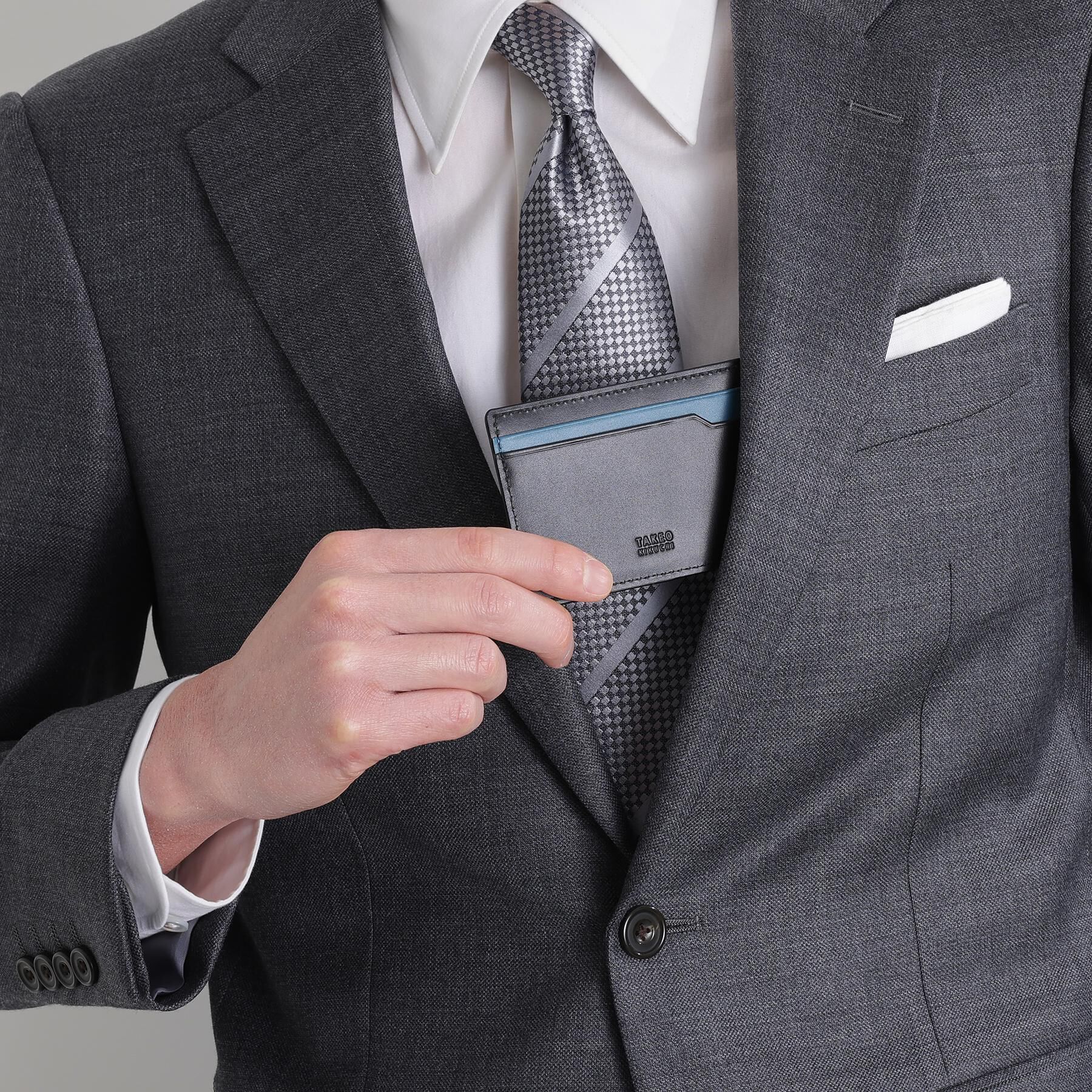 TAKEO KIKUCHI「【リップルグレイン】 パスケース」|その他|