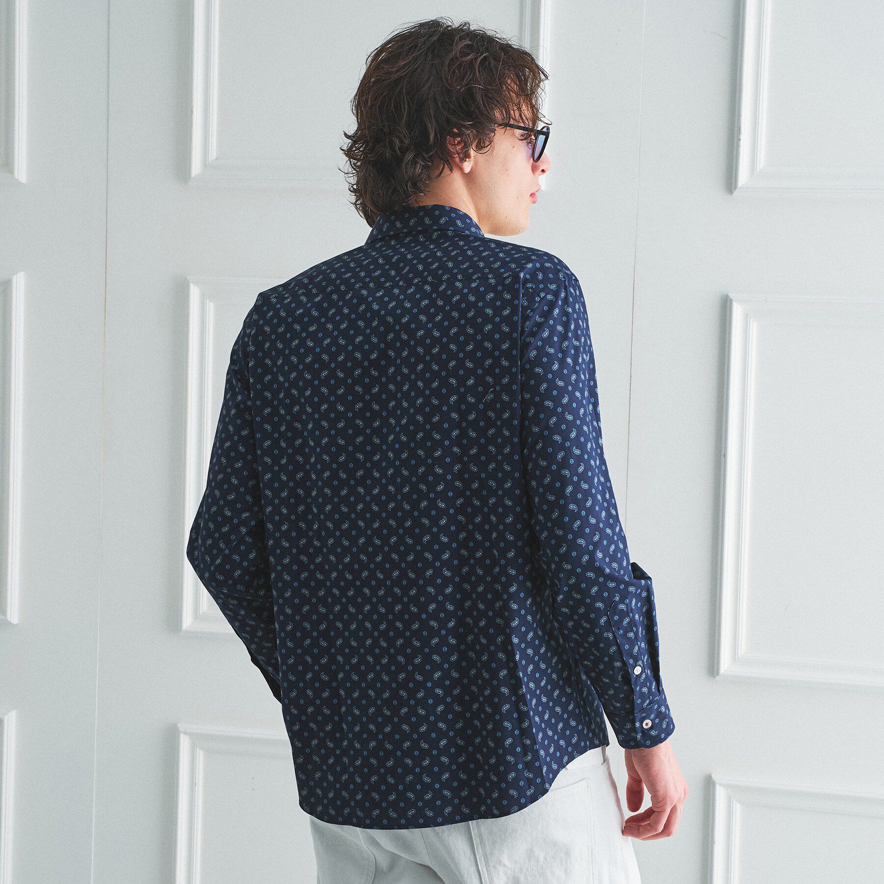 TAKEO KIKUCHI「【BOWLER HAT LABEL】小紋ペイズリープリント 長袖シャツ」|シャツ・ブラウス|