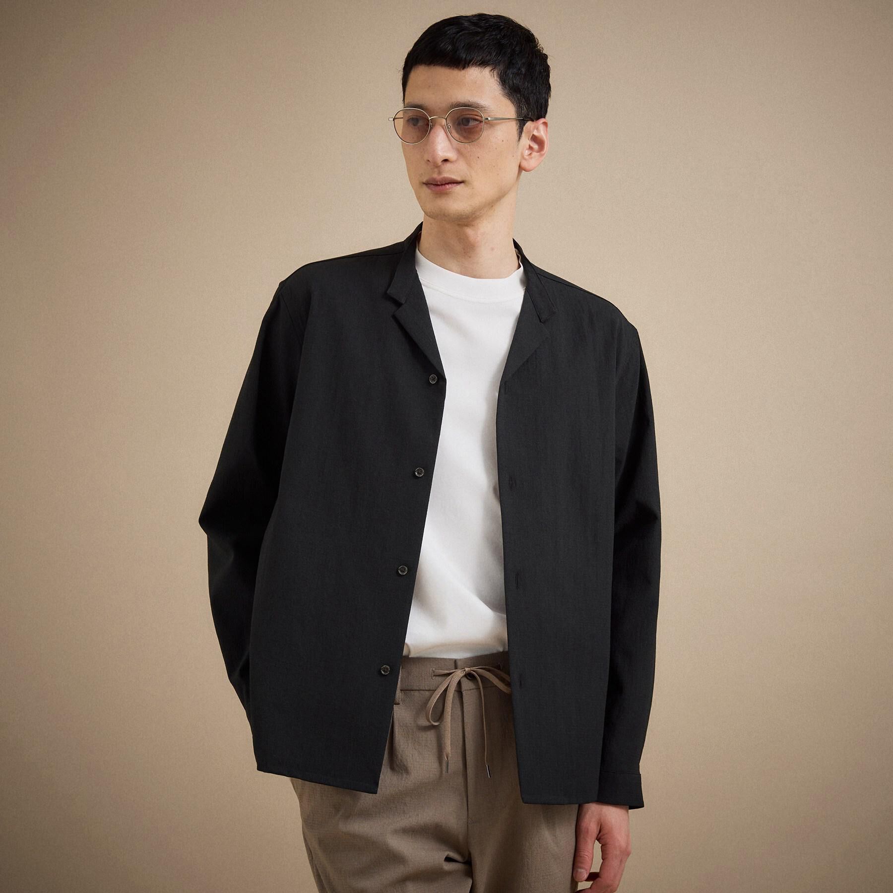 TAKEO KIKUCHI「【撥水・洗える・シワになりにくい】 リランチェ（R） シャツ」|シャツ・ブラウス|ブラック(019)