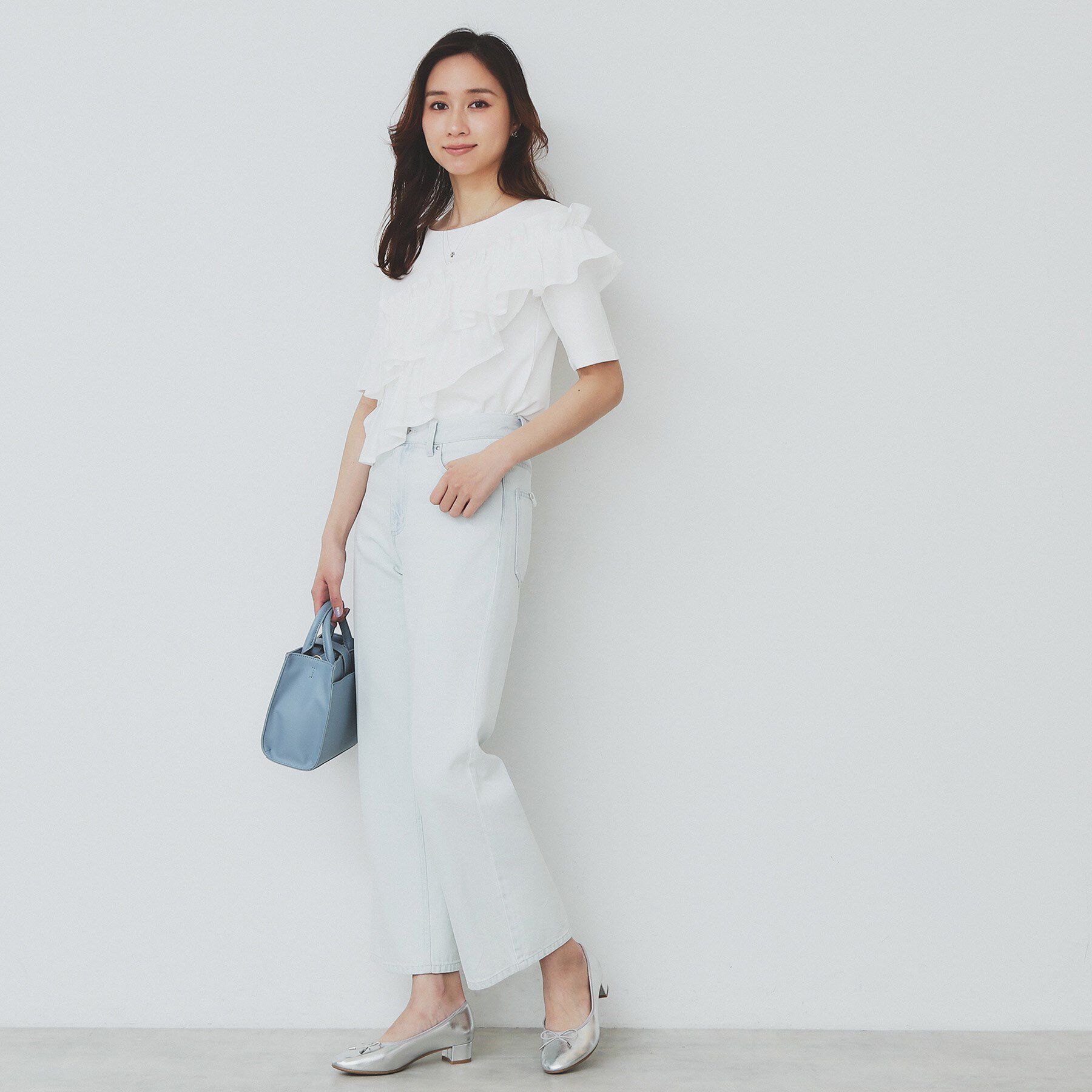 index「アシメフリルトップス【UV/接触冷感/洗濯機洗い可】」|Tシャツ・カットソー|