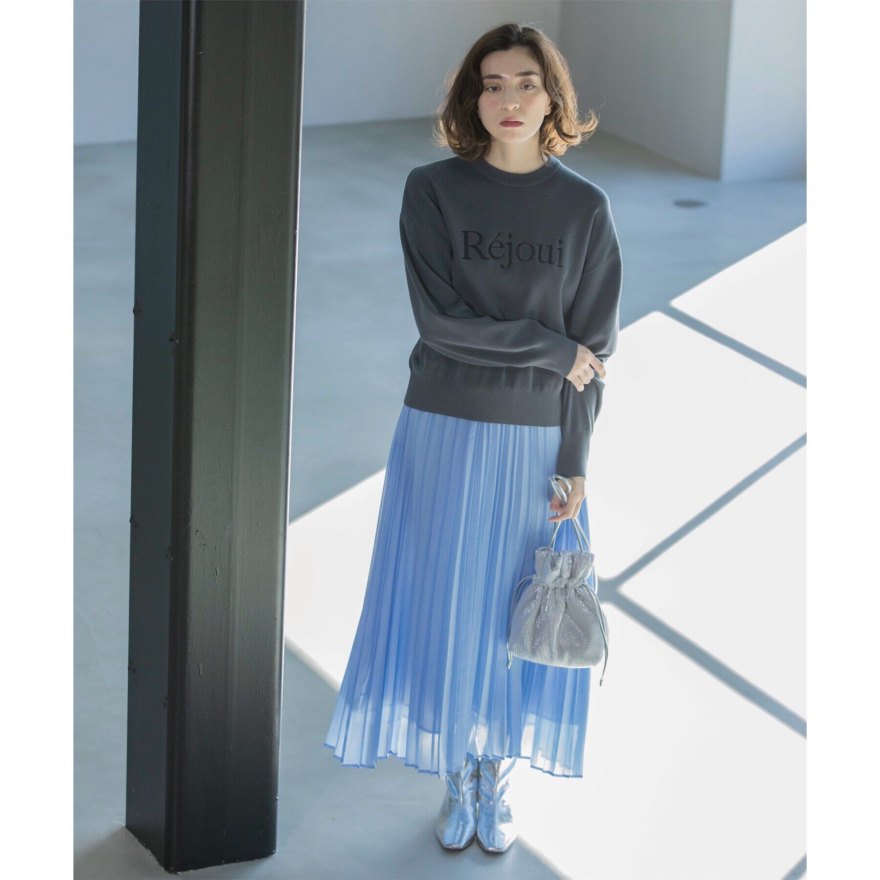 OPAQUE.CLIP「《通勤対応》シアーローンプリーツスカート【洗濯機洗い可】」|スカート|