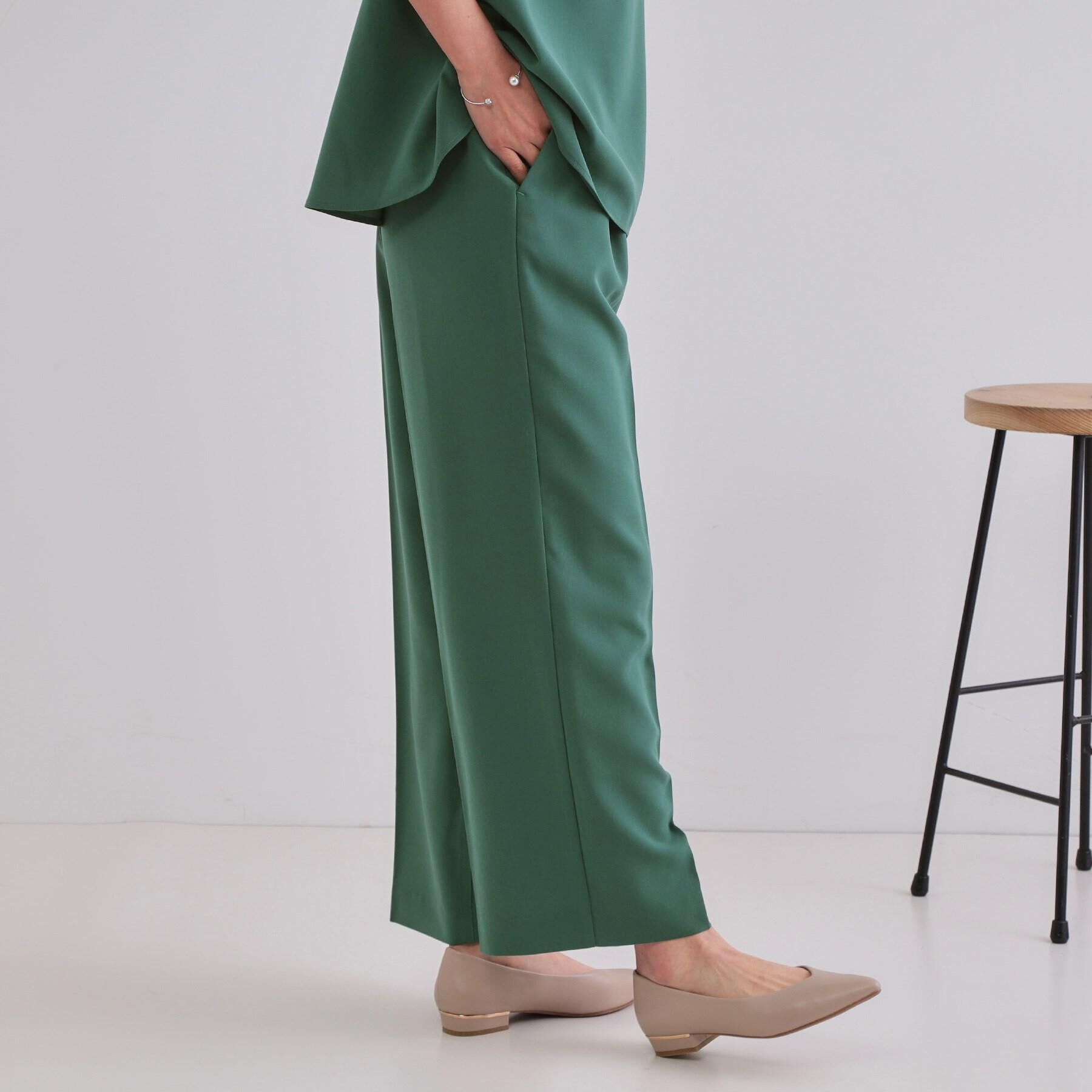 OPAQUE.CLIP「《6色展開/丈が選べる》美脚イージーワイドパンツ/セットアップ対応【ストレッチ/洗濯機洗い可/防シワ」|その他|