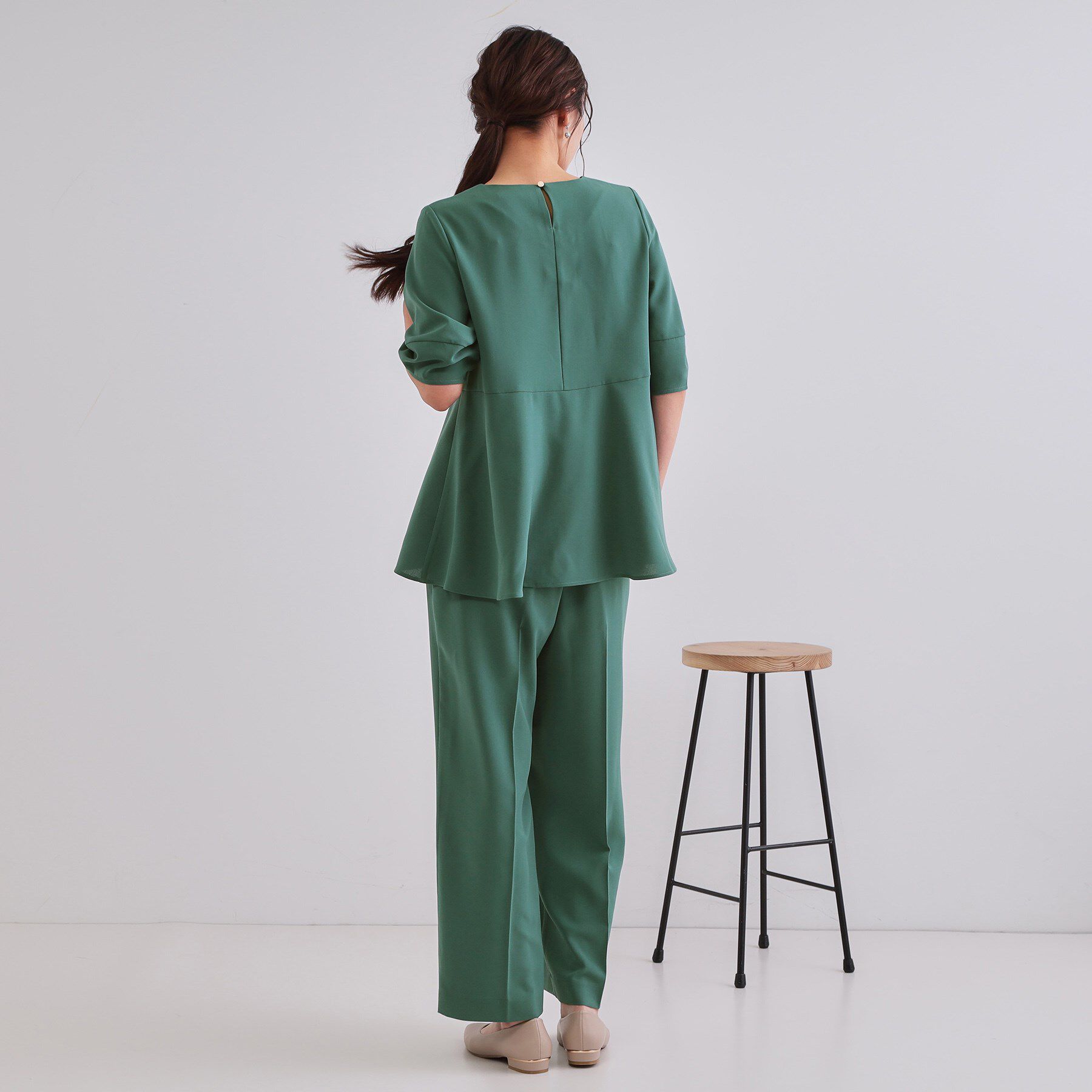 OPAQUE.CLIP「《6色展開/丈が選べる》美脚イージーワイドパンツ/セットアップ対応【ストレッチ/洗濯機洗い可/防シワ」|その他|