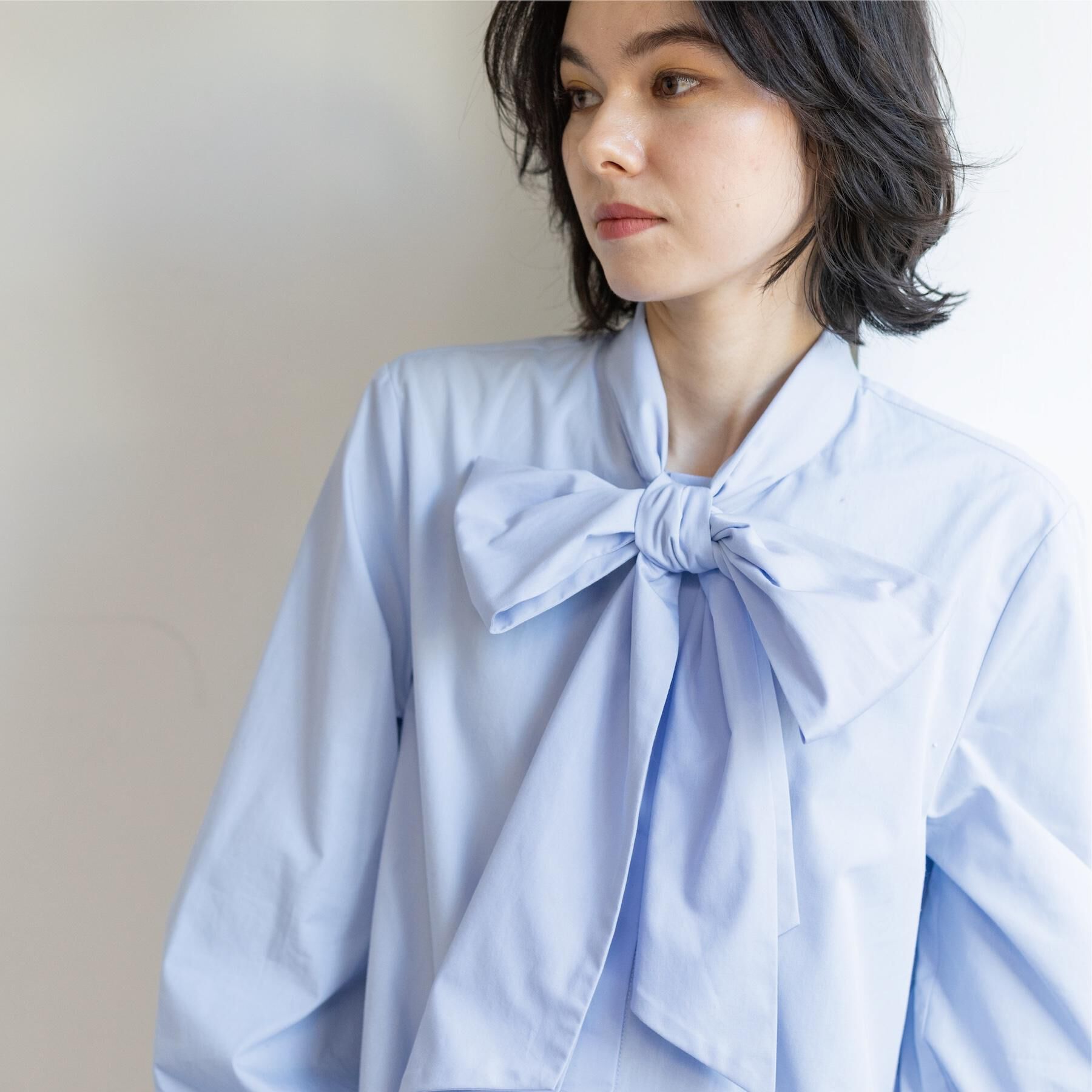 OPAQUE.CLIP「《通勤対応》ボウタイシャツブラウス【洗濯機OK】」|シャツ・ブラウス|