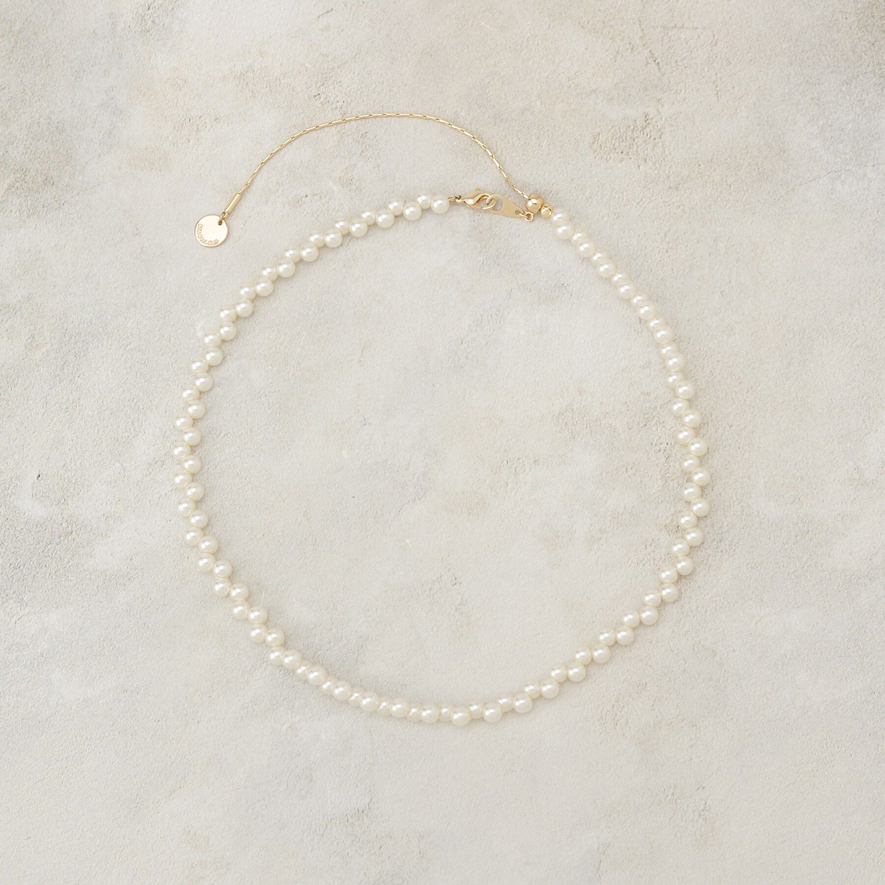 OPAQUE.CLIP「フェイクパールビーズスライドネックレス」|ネックレス|