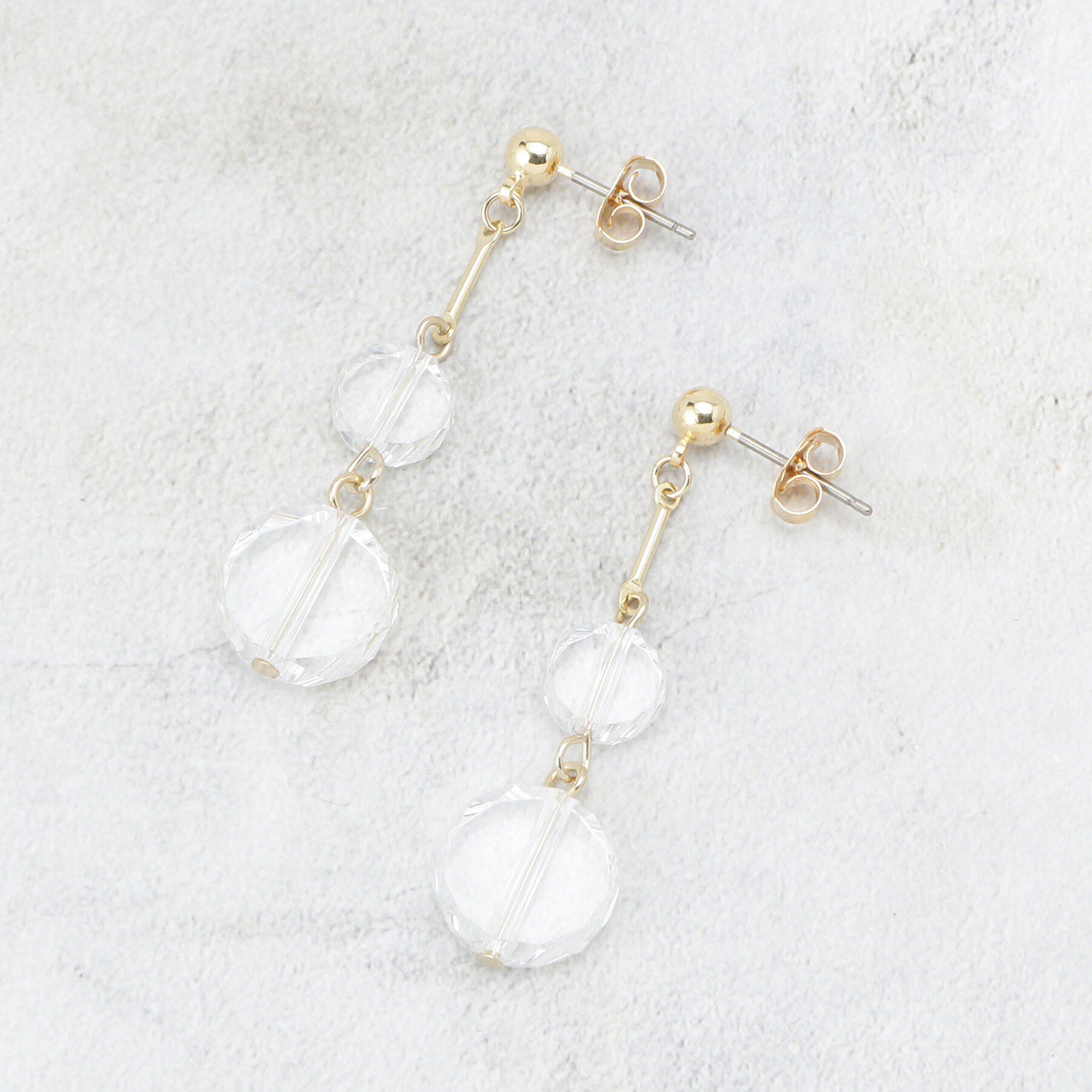 OPAQUE.CLIP「クリアスイングデザインピアス」|ピアス|ゴールド(007)