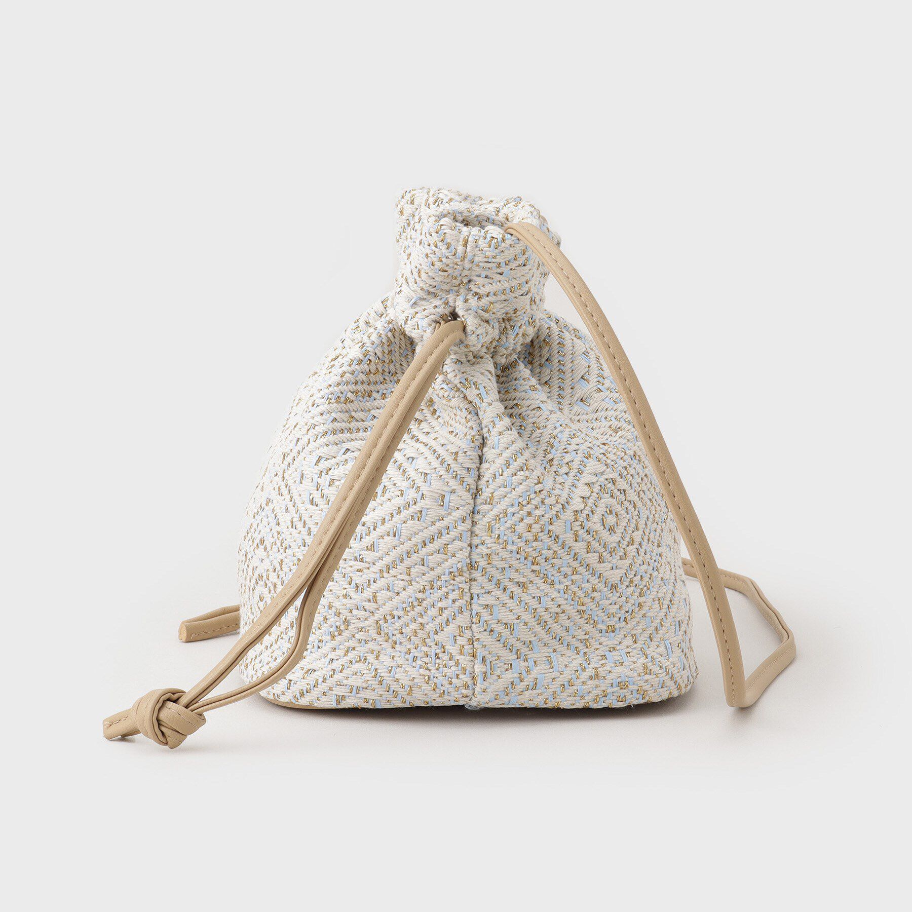 THE SHOP TK「ラメ幾何柄ショルダー巾着バッグ」|ショルダー・メッセンジャー|