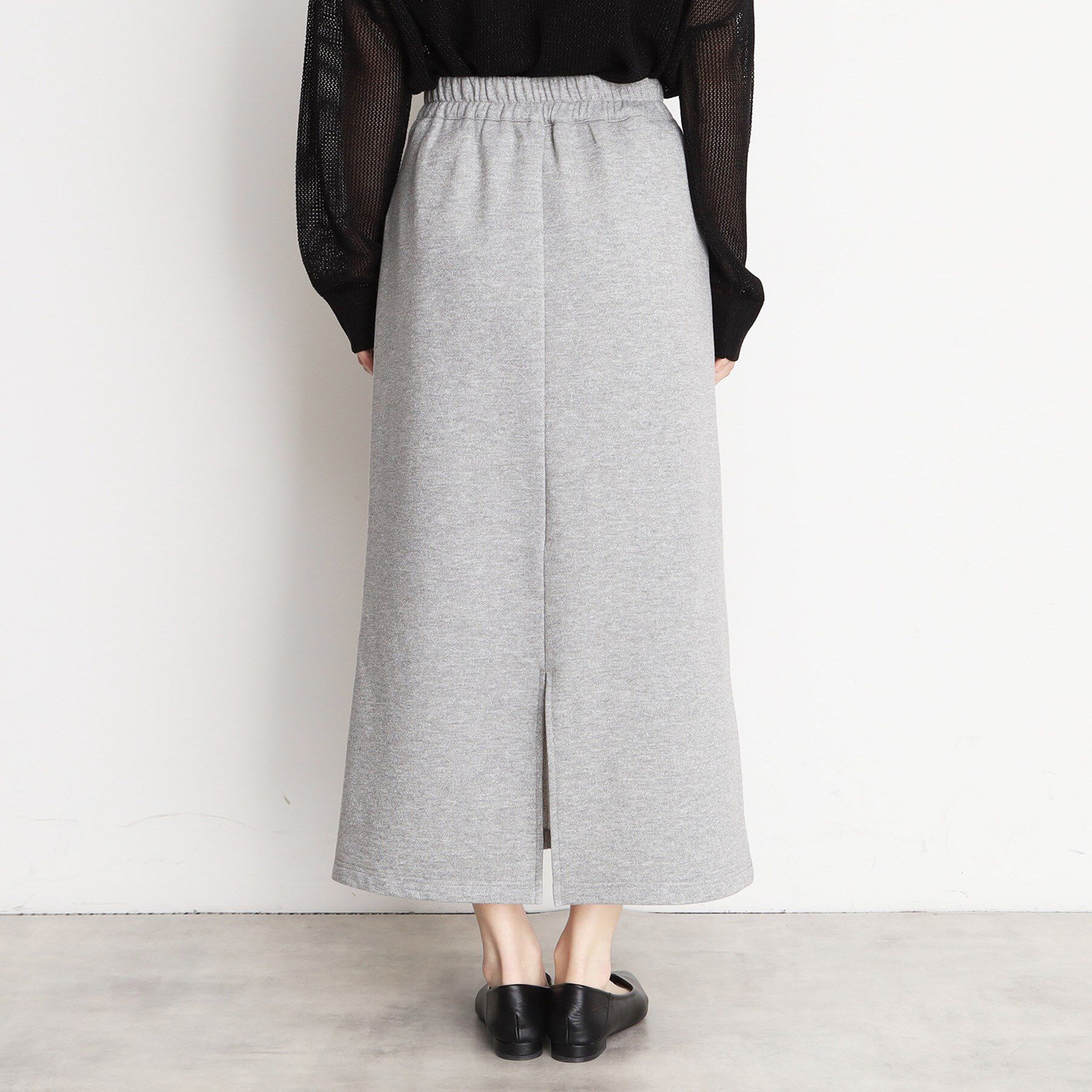 THE SHOP TK「裏毛ラメスカート【洗える】」|スカート|