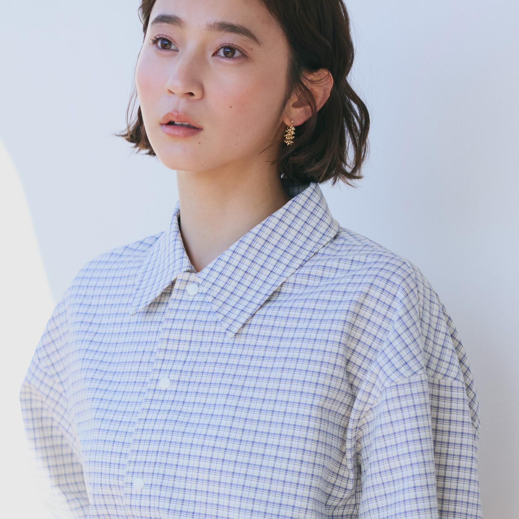 THE SHOP TK「ショート丈シャツブルゾン」|ブルゾン・スタジャン|