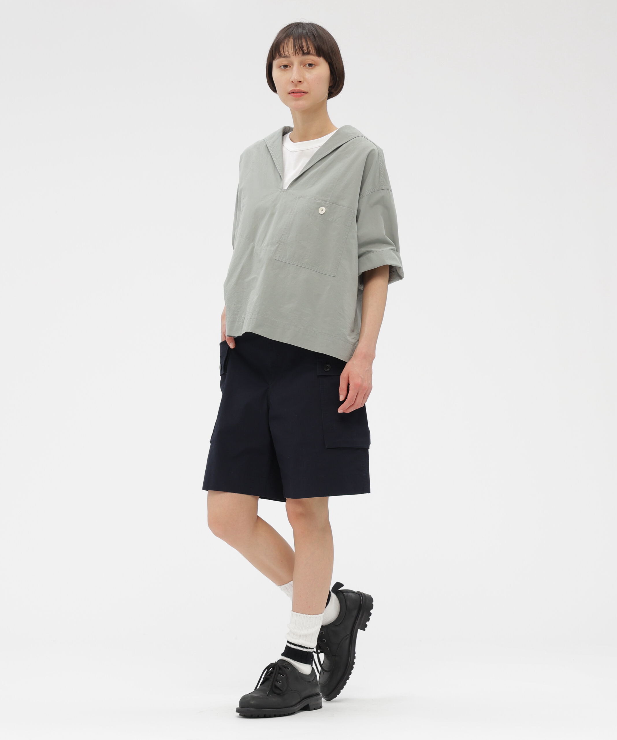 MHL.「SANDED COTTON LINEN SHIRT」|シャツ・ブラウス|
