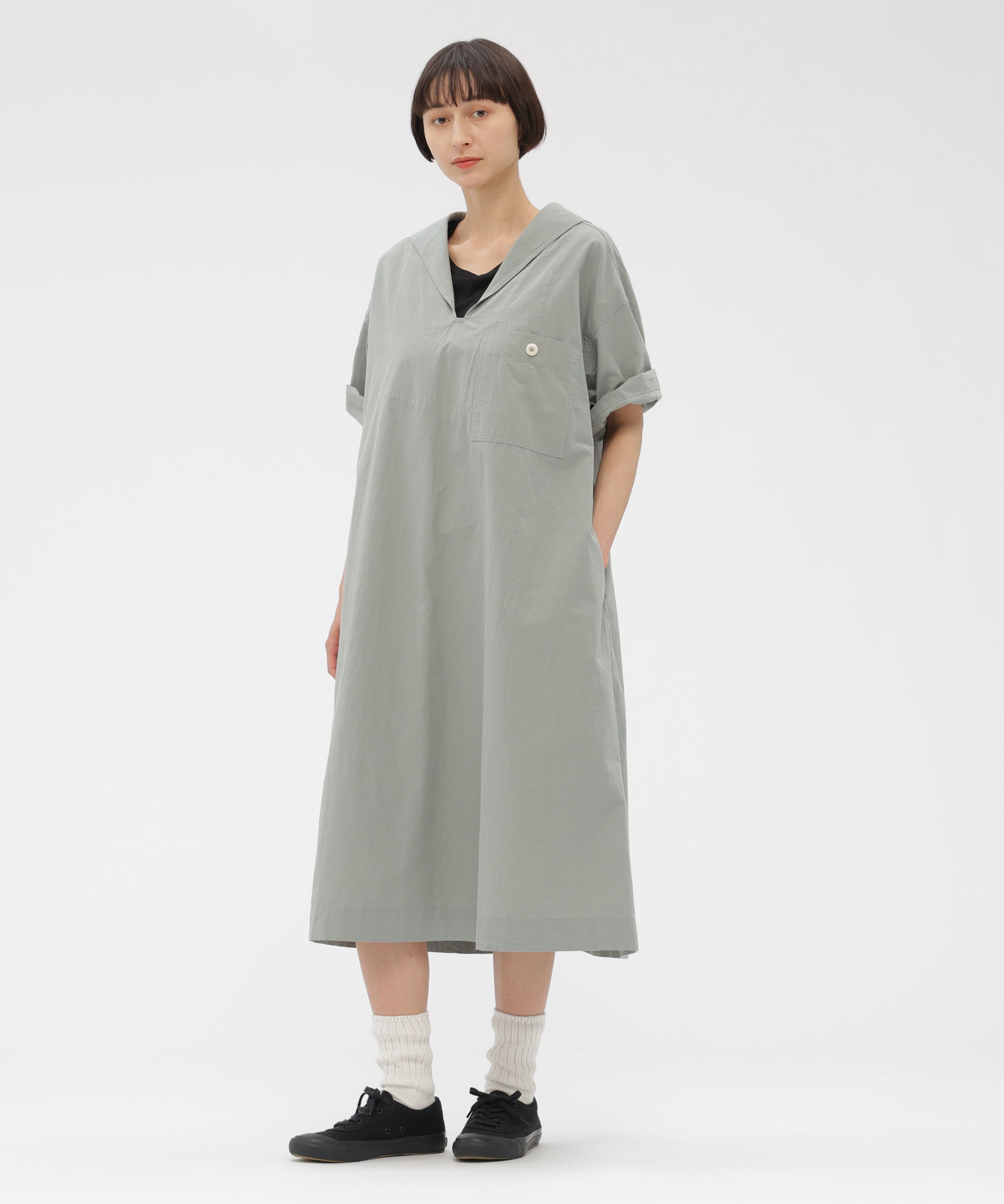 MHL.「SANDED COTTON LINEN DRESS」|ワンピース|SMOKE8