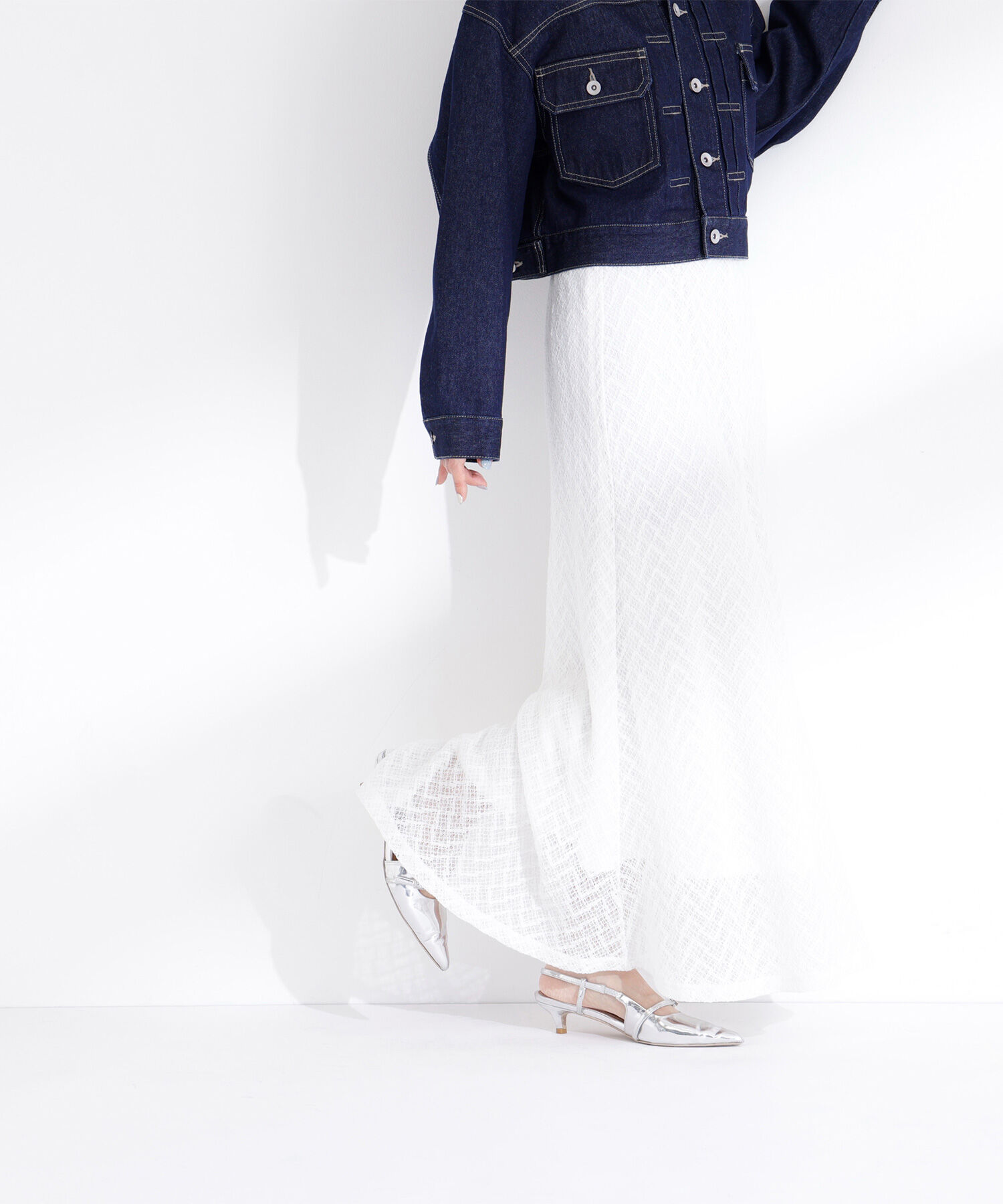  「レースナロースカート」|スカート|