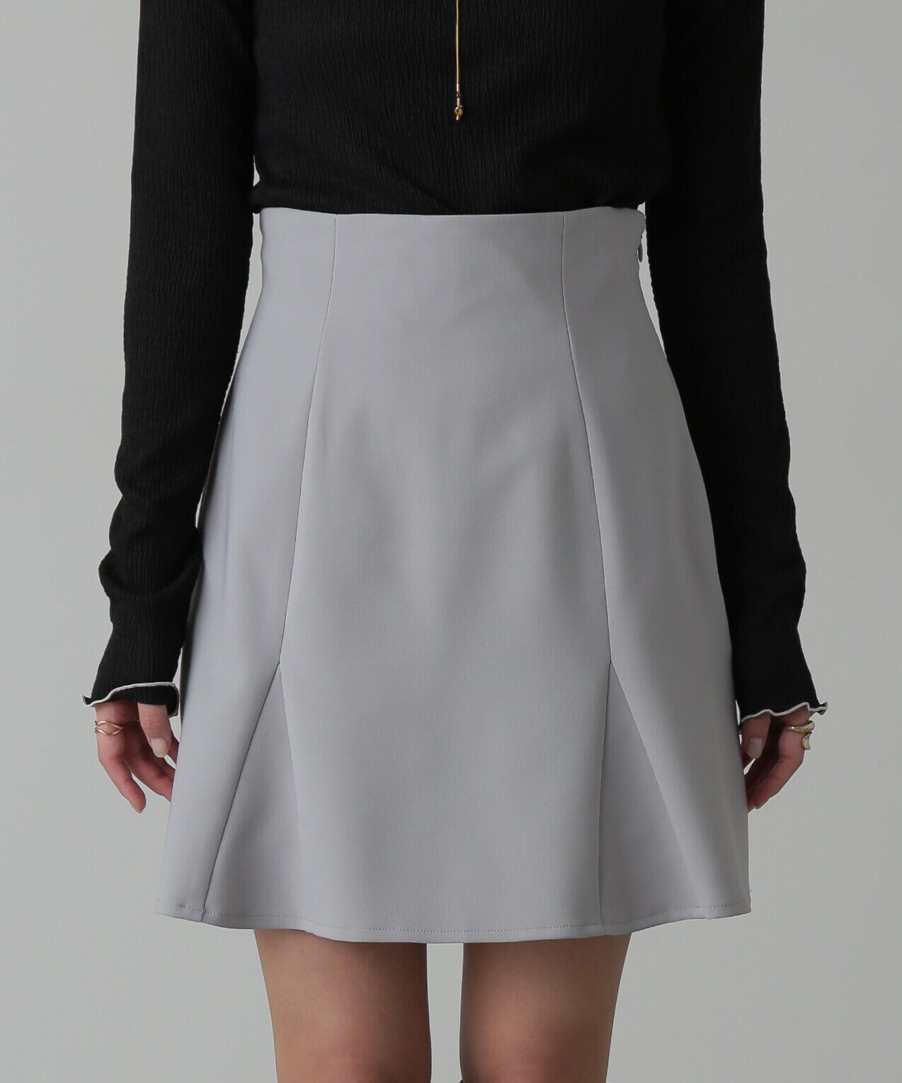  「ハイウエストマーメイドミニスカパン」|スカート|