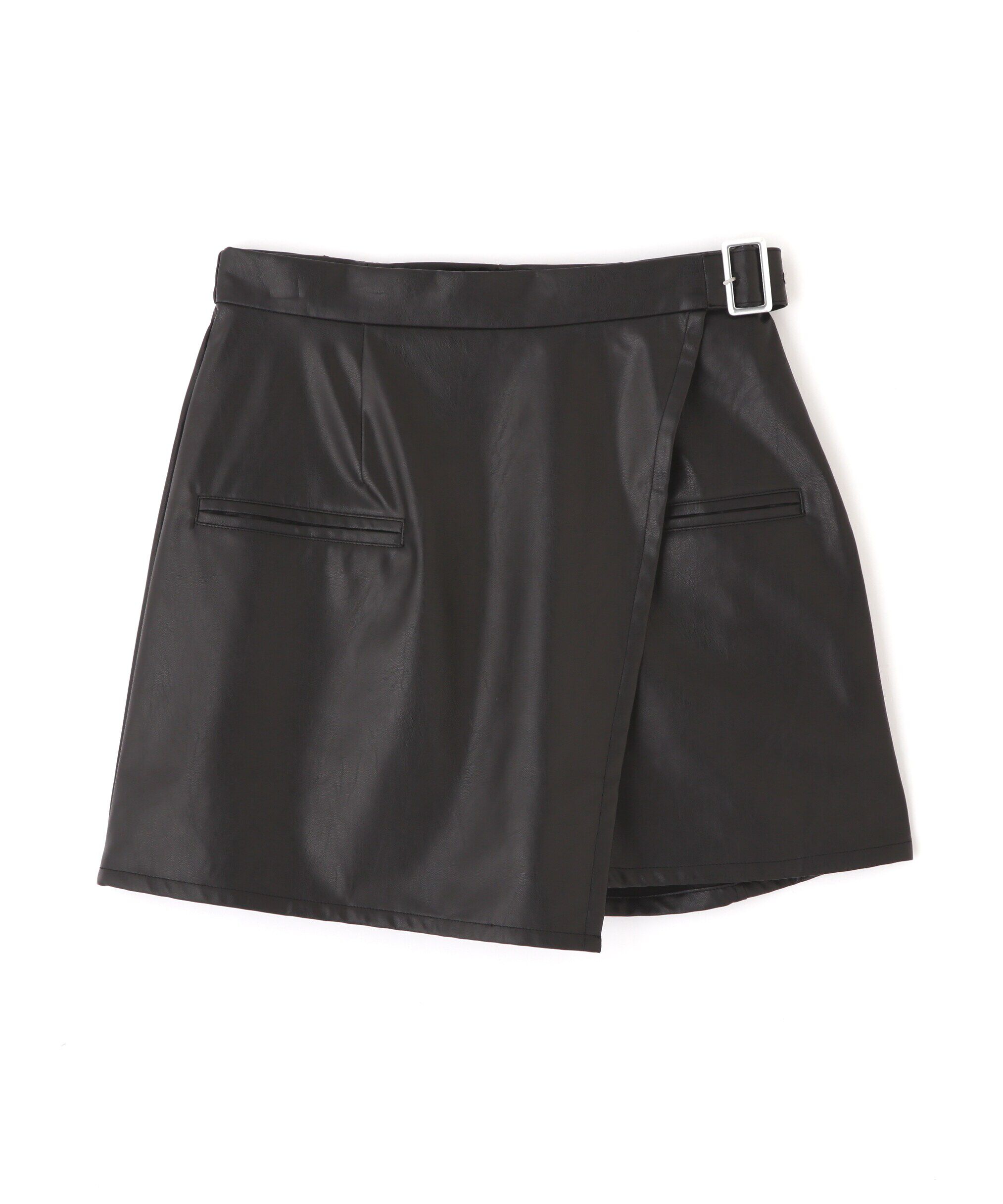  「フェイクレザーミニスカパン」|スカート|