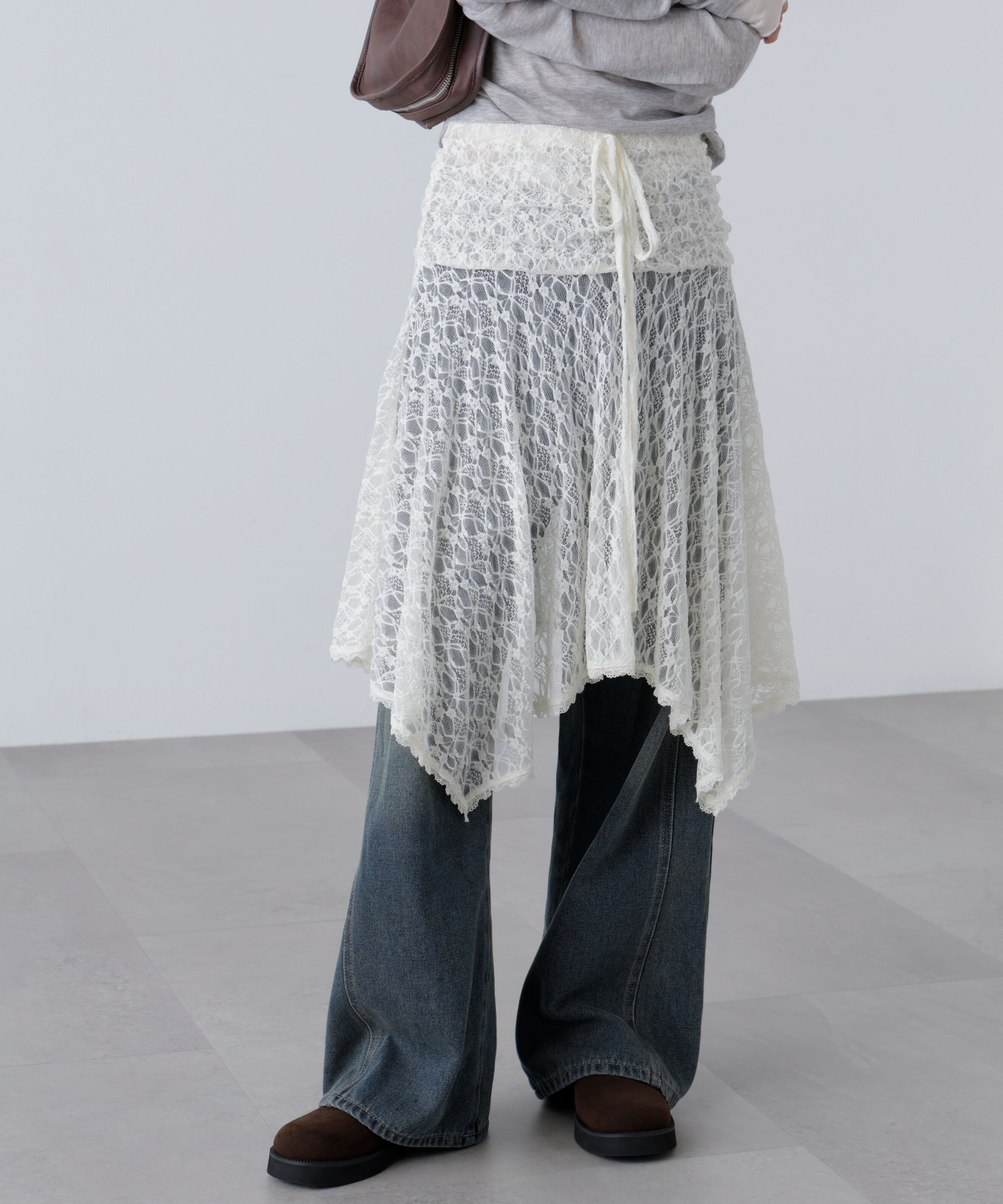  「2wayイレヘムミディスカート」|スカート|オフレース1