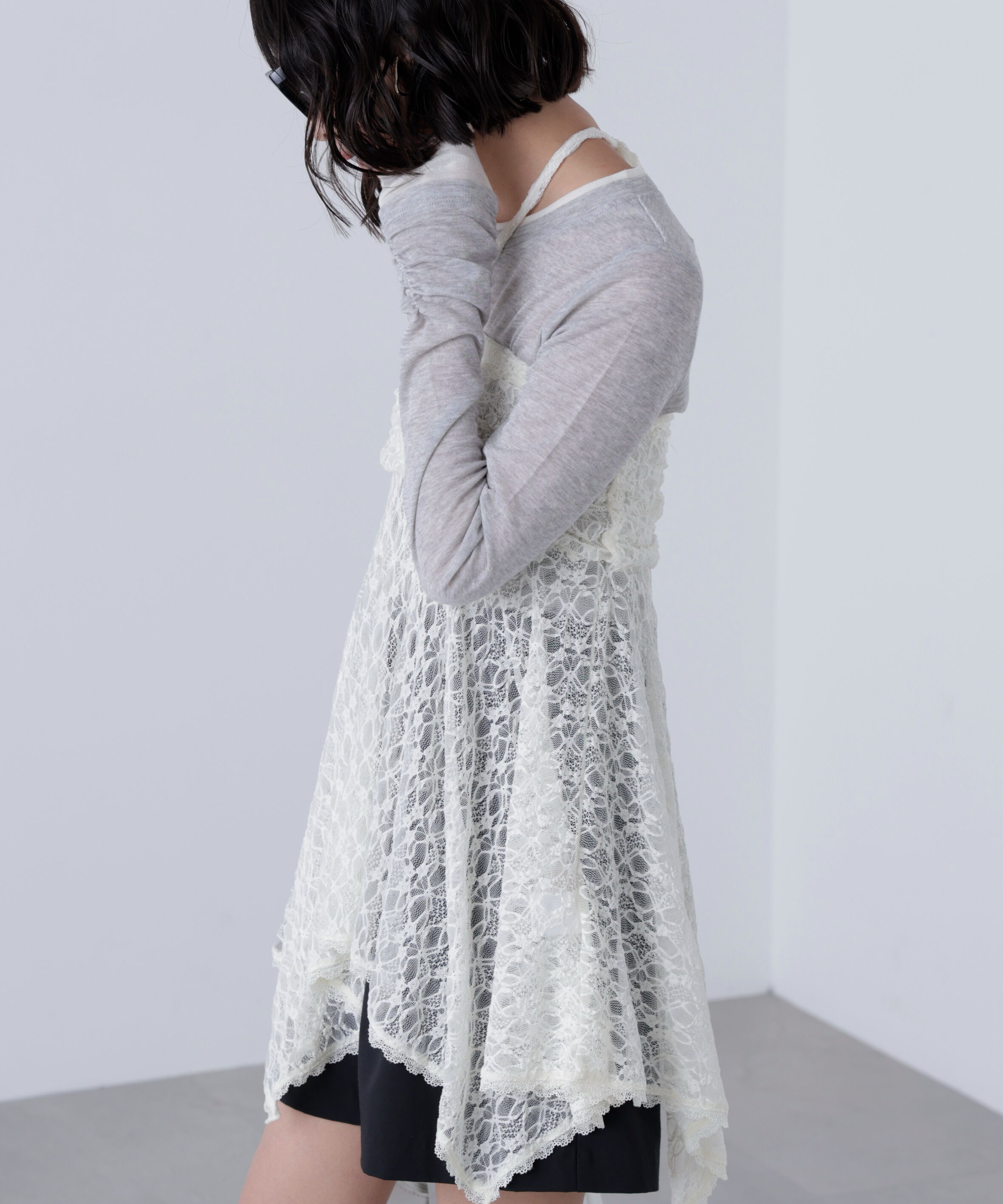  「2wayイレヘムミディスカート」|スカート|