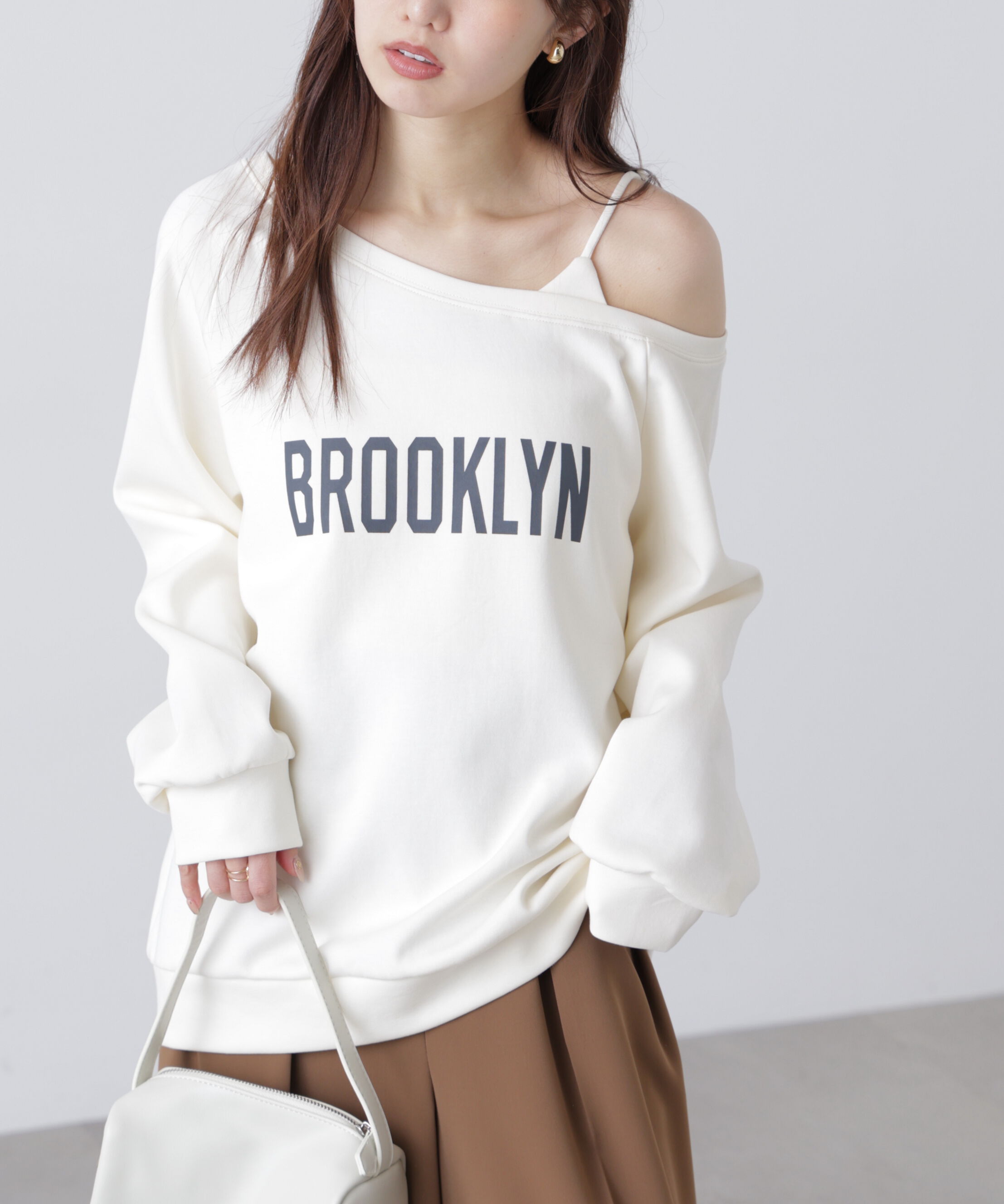  「ワンショルロゴプリントスウェット」|Tシャツ・カットソー|