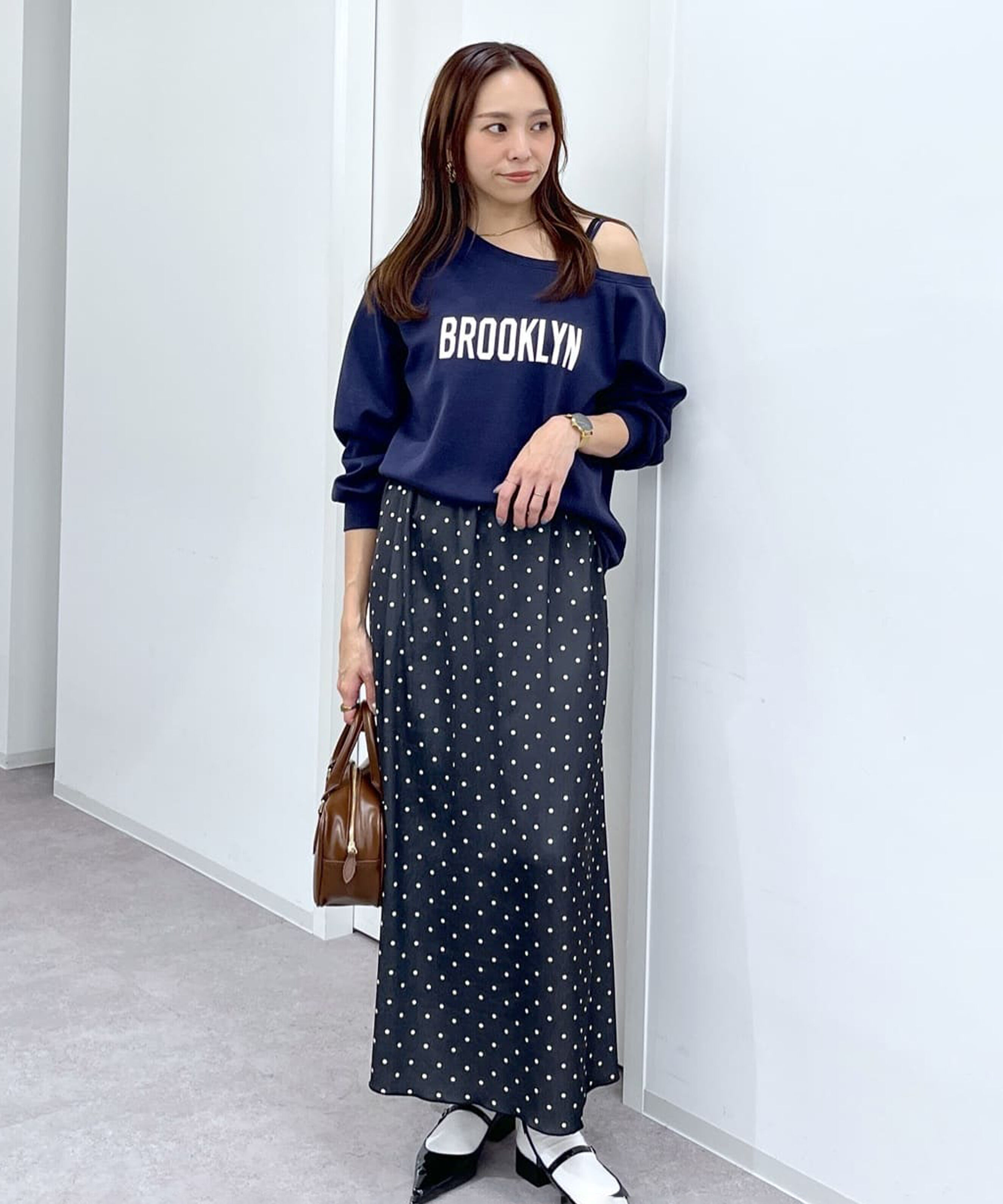  「ワンショルロゴプリントスウェット」|Tシャツ・カットソー|