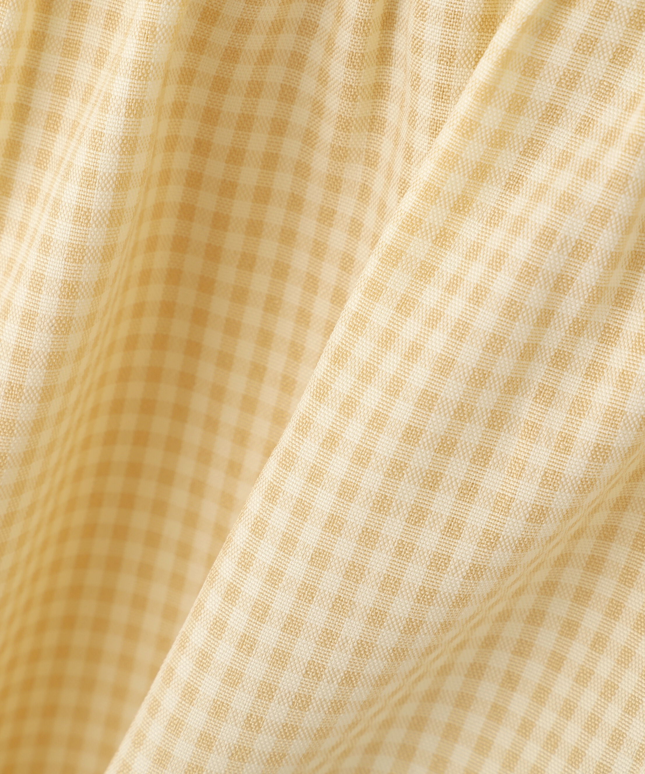  「レイヤード風ギンガムチェックペプラムブラウス」|シャツ・ブラウス|