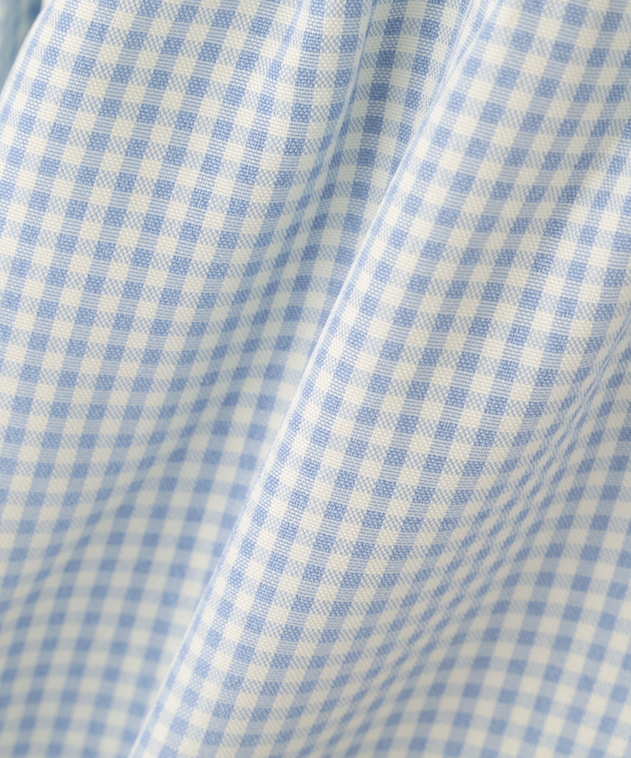  「レイヤード風ギンガムチェックペプラムブラウス」|シャツ・ブラウス|