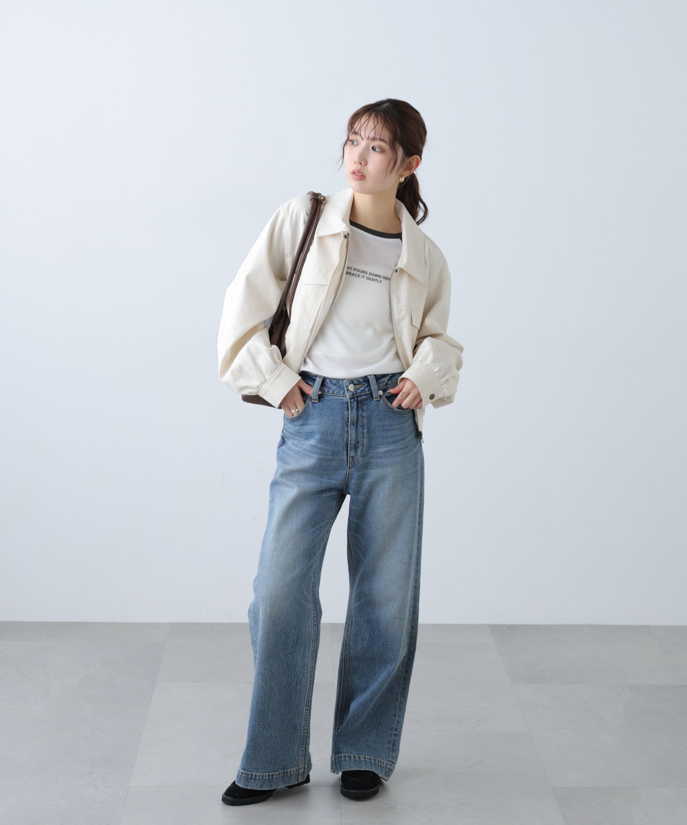  「〈セットアップ対応〉ショート丈ブルゾン」|ブルゾン・スタジャン|