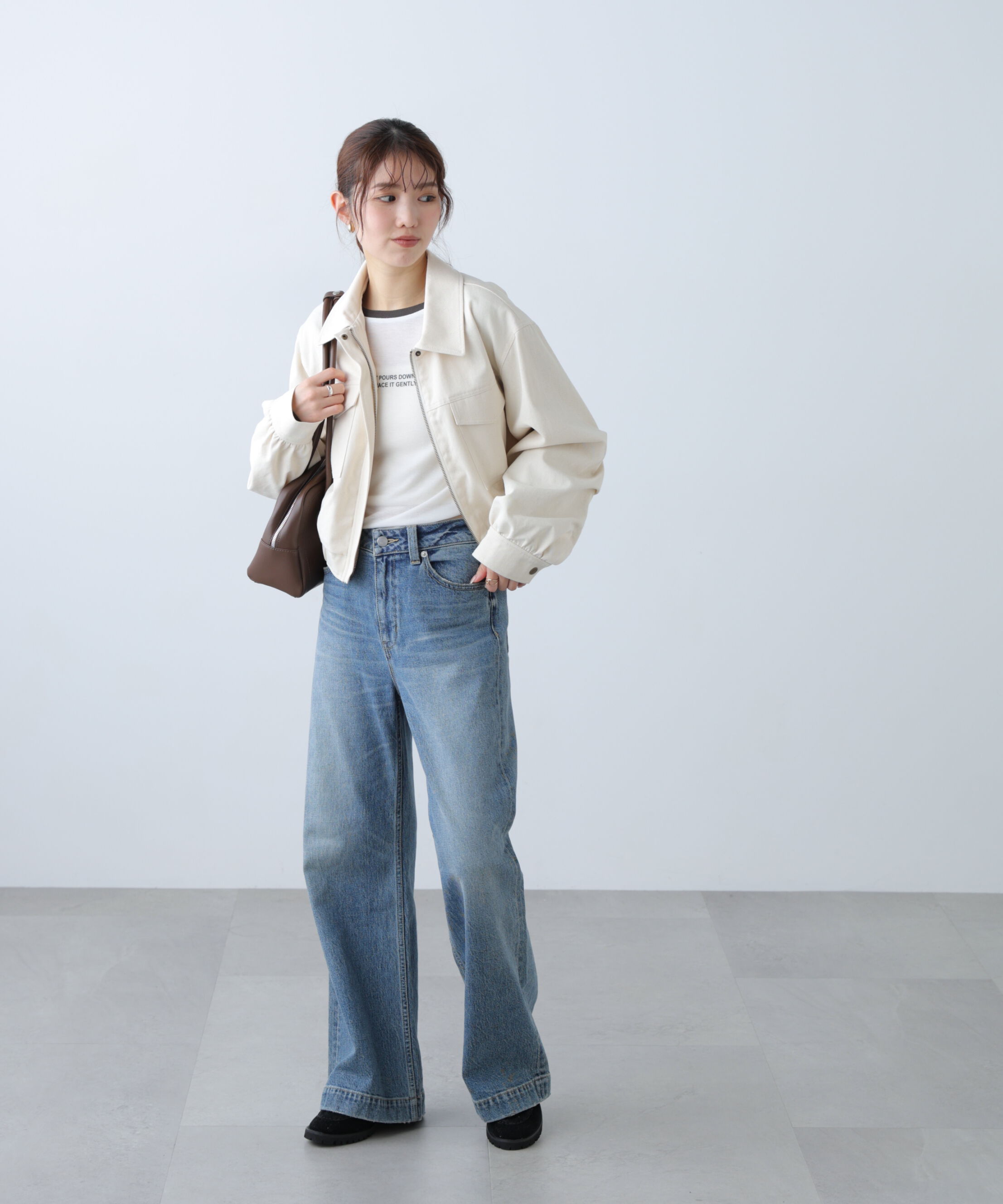  「〈セットアップ対応〉ショート丈ブルゾン」|ブルゾン・スタジャン|