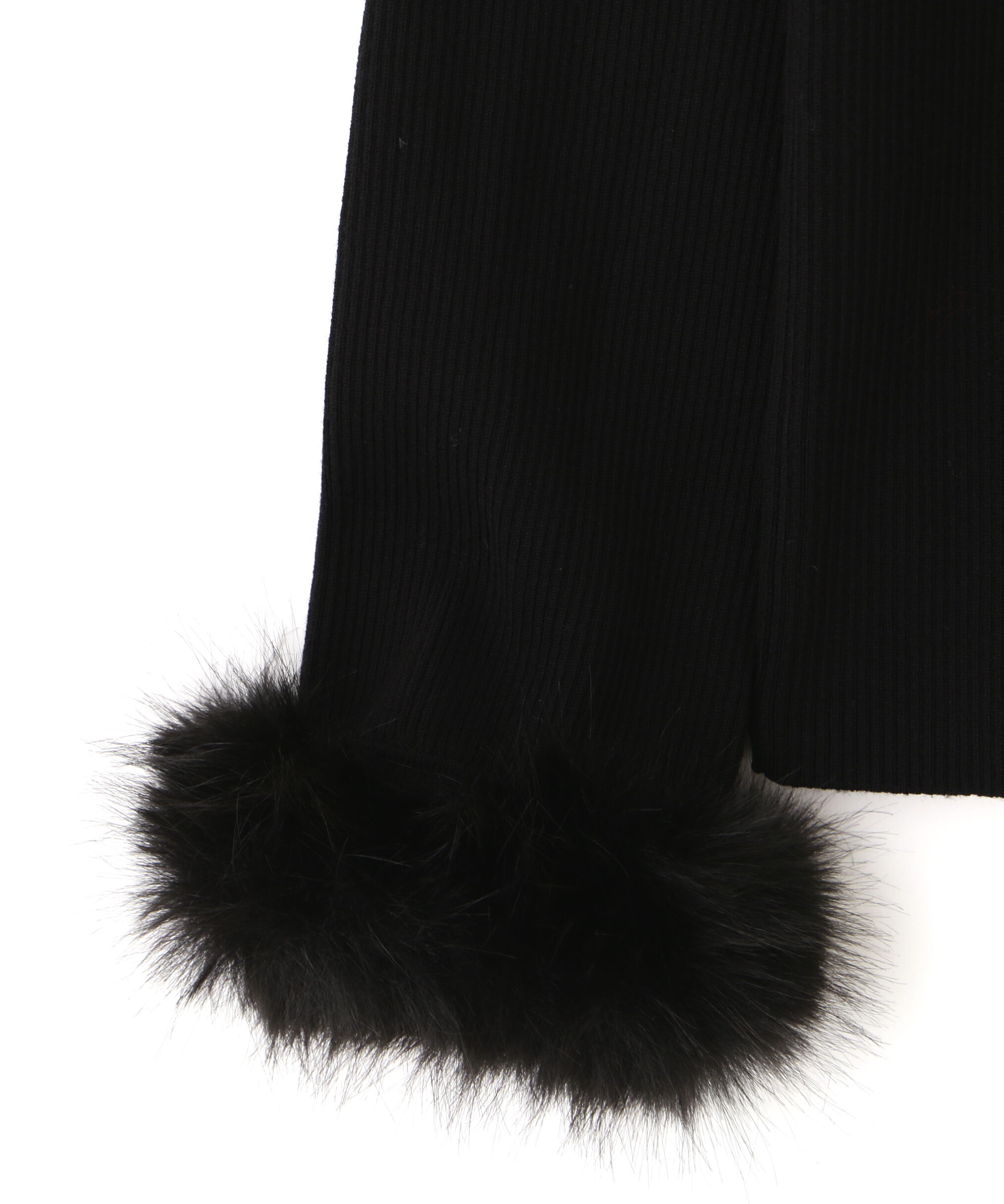  「フェイクファートリムニット」|ニット・セーター|